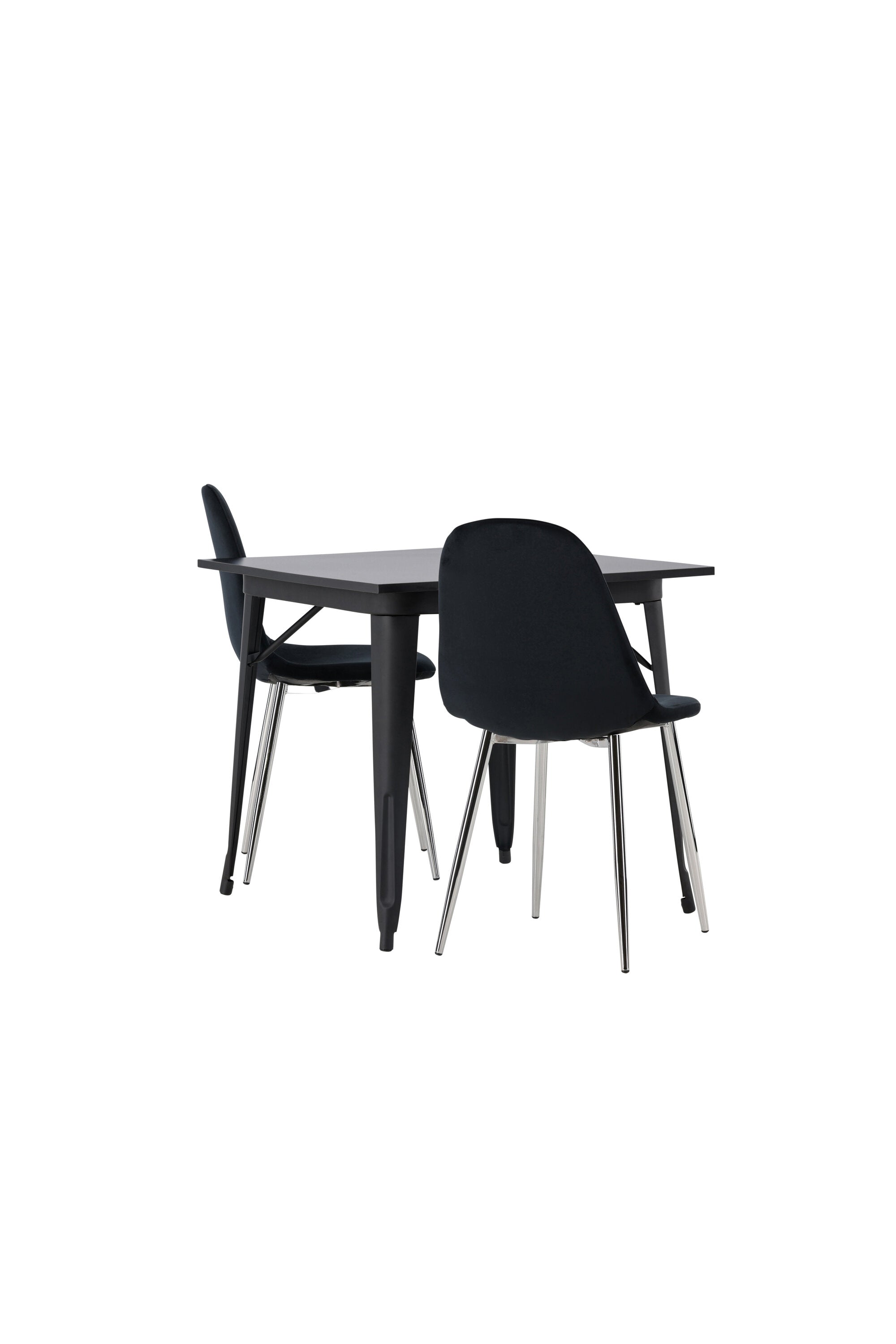 Tempe Esszimmerset + Polar 80cm/2St. in Schwarzes Silber präsentiert im Onlineshop von KAQTU Design AG. Esszimmerset ist von Venture Home