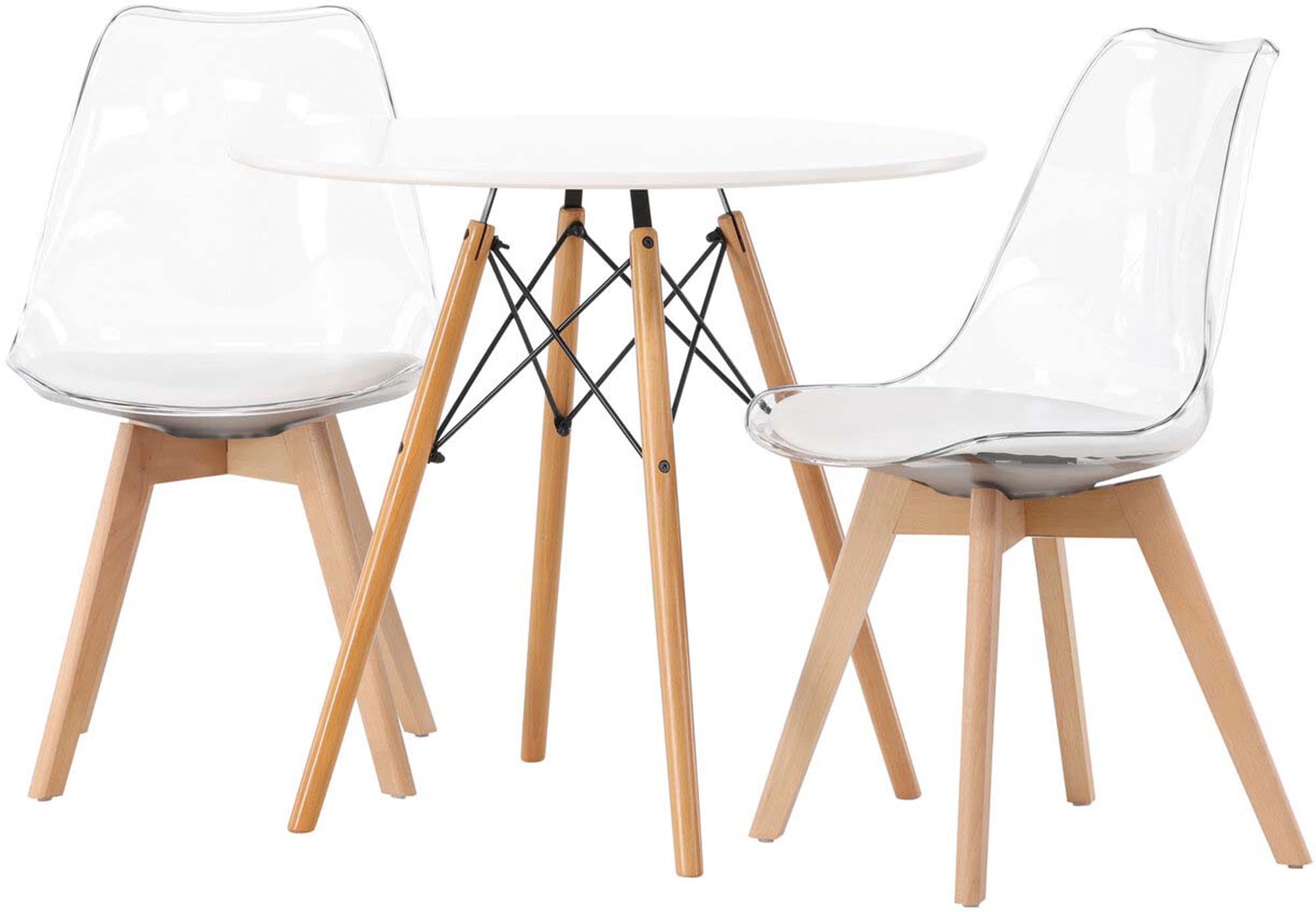 Modernes Danburi Esszimmerset mit Edvin Stühlen, perfekt für kleine Essbereiche. Hochwertige Materialien und stilvolles Design für gesellige Momente.