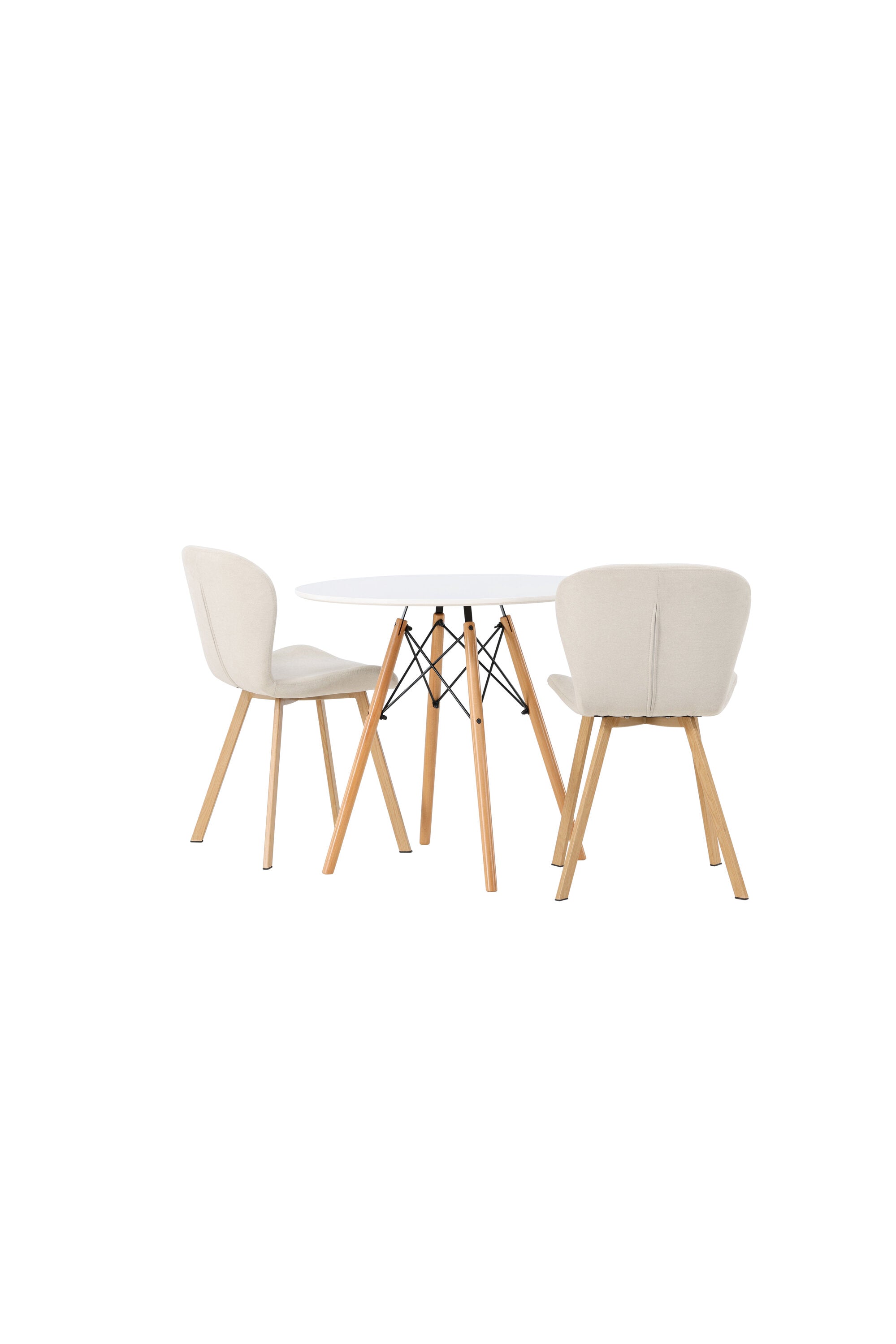 Danburi Esszimmerset + Lilja ⌀60cm/2St. in Beige, Natur präsentiert im Onlineshop von KAQTU Design AG. Esszimmerset ist von Venture Home