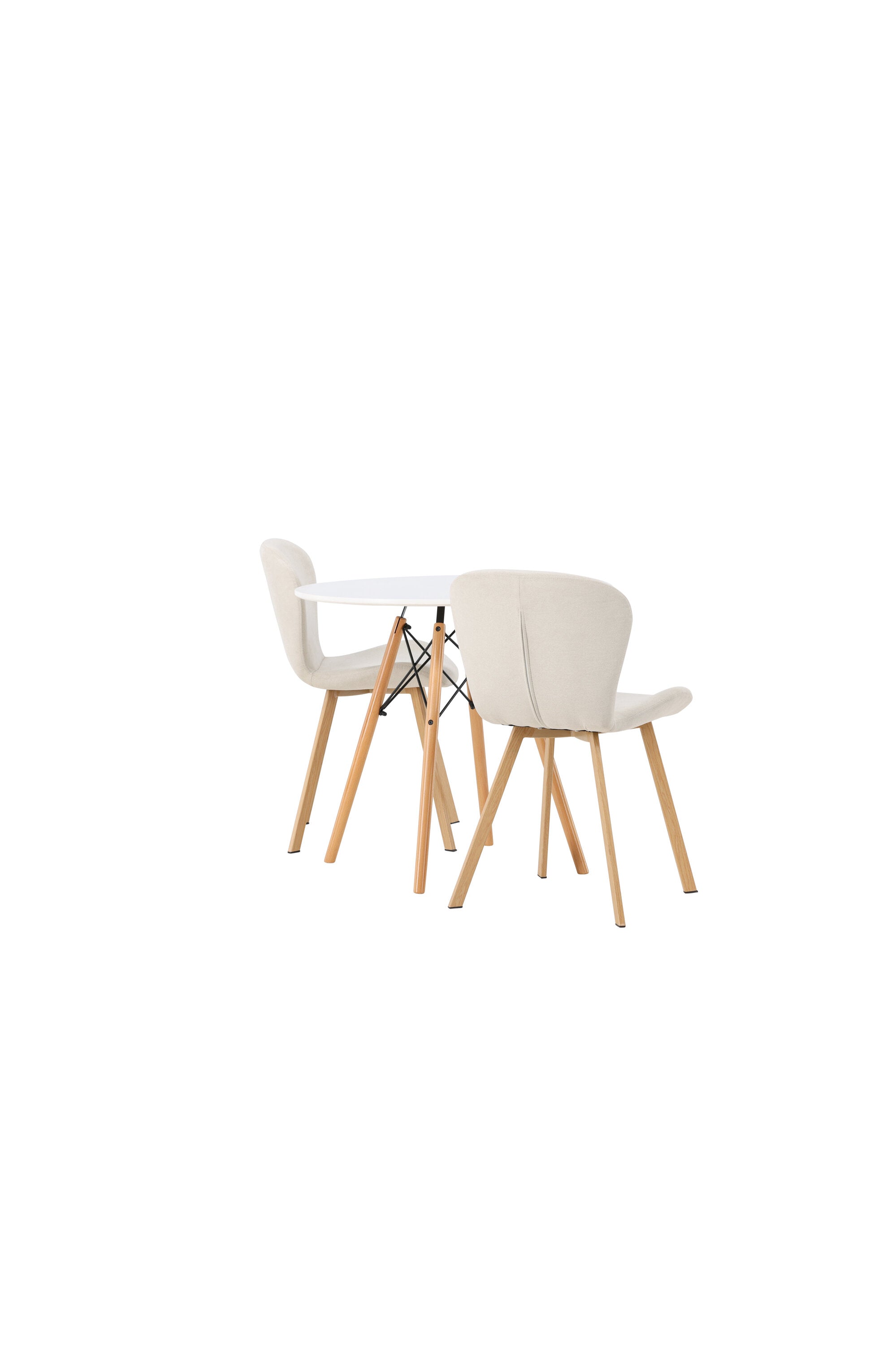 Danburi Esszimmerset + Lilja ⌀60cm/2St. in Beige, Natur präsentiert im Onlineshop von KAQTU Design AG. Esszimmerset ist von Venture Home
