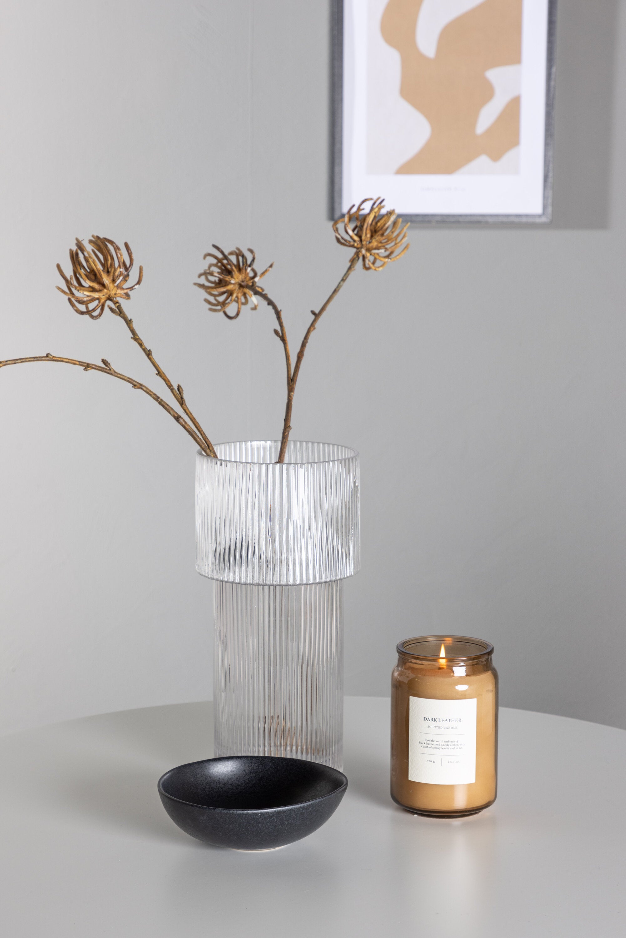 Hamden Esszimmerset + Eva ⌀80cm/2St. in Hellgrau, Silber präsentiert im Onlineshop von KAQTU Design AG. Esszimmerset ist von Venture Home