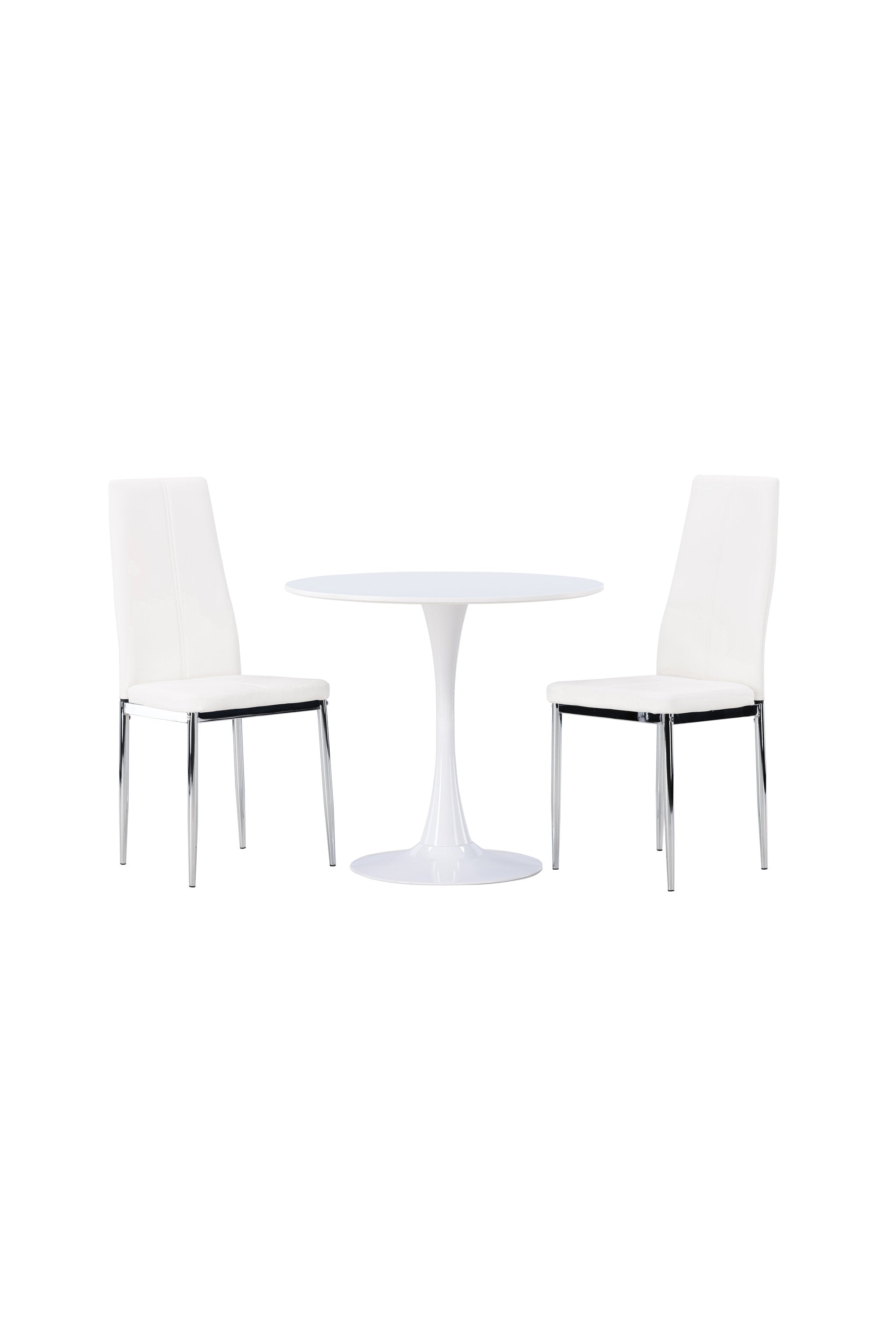 Hamden Esszimmerset + Pastill ⌀80cm/2St. in Silber Weiss präsentiert im Onlineshop von KAQTU Design AG. Esszimmerset ist von Venture Home