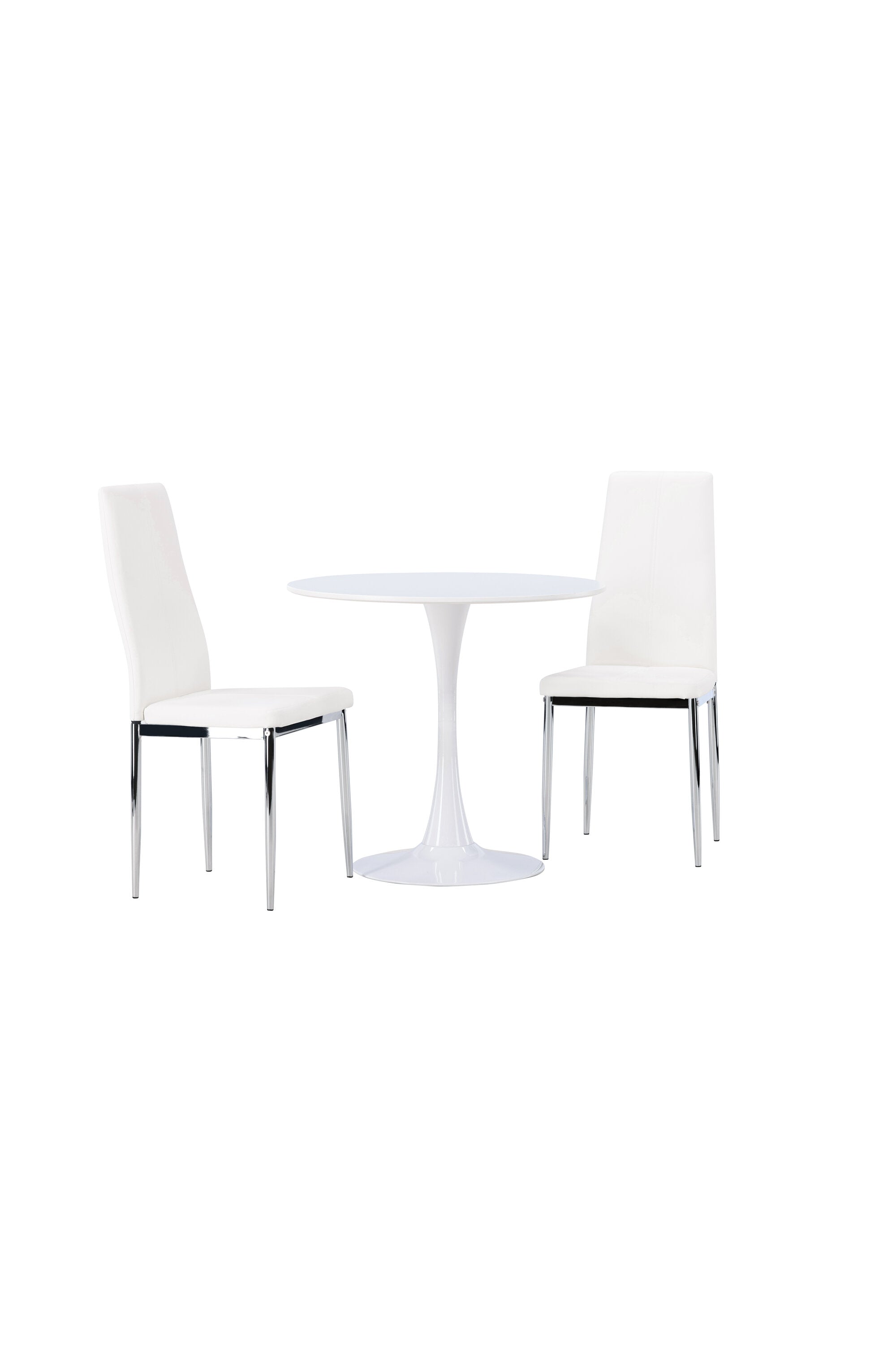 Hamden Esszimmerset + Pastill ⌀80cm/2St. in Silber Weiss präsentiert im Onlineshop von KAQTU Design AG. Esszimmerset ist von Venture Home