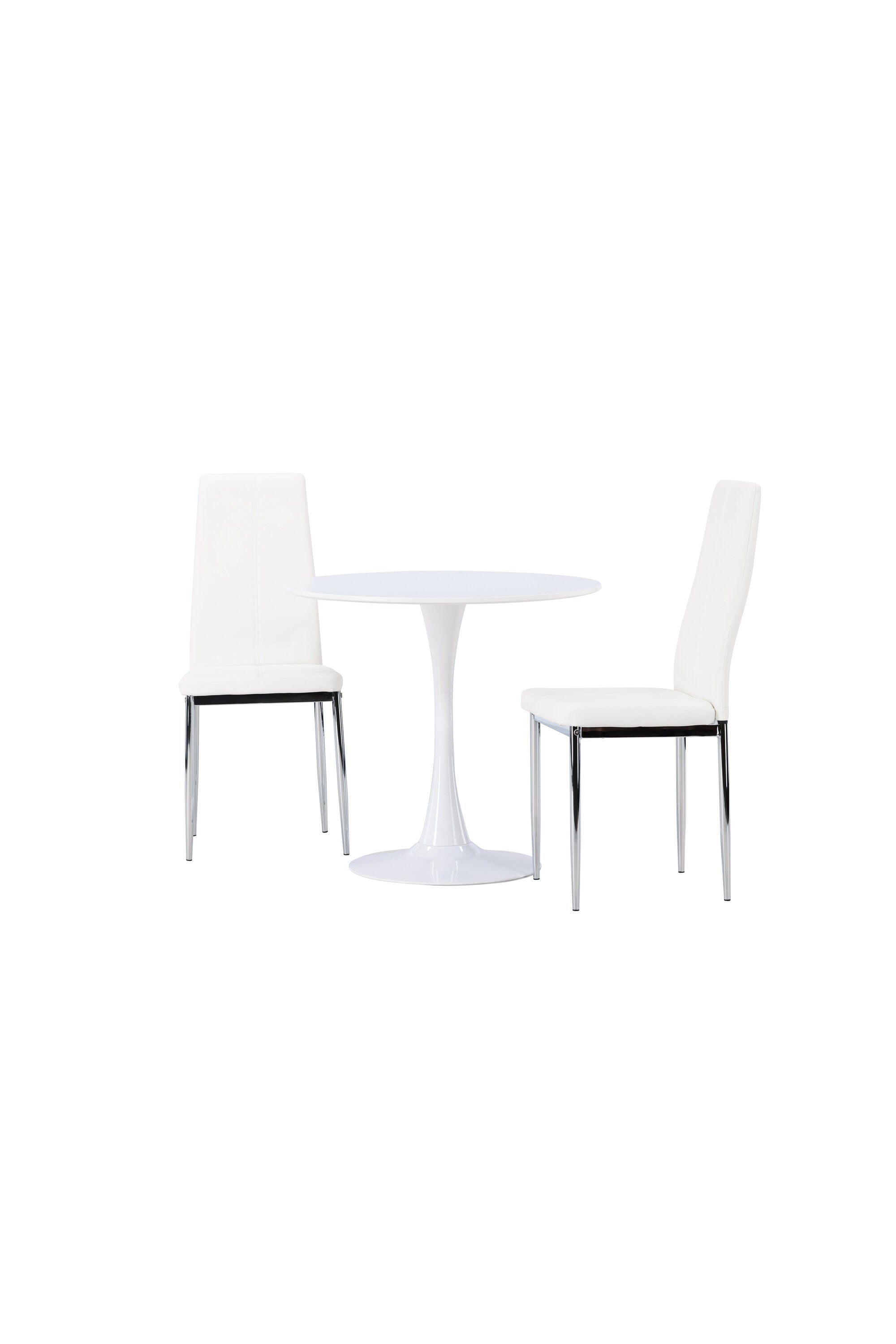 Hamden Esszimmerset + Pastill ⌀80cm/2St. in Silber Weiss präsentiert im Onlineshop von KAQTU Design AG. Esszimmerset ist von Venture Home