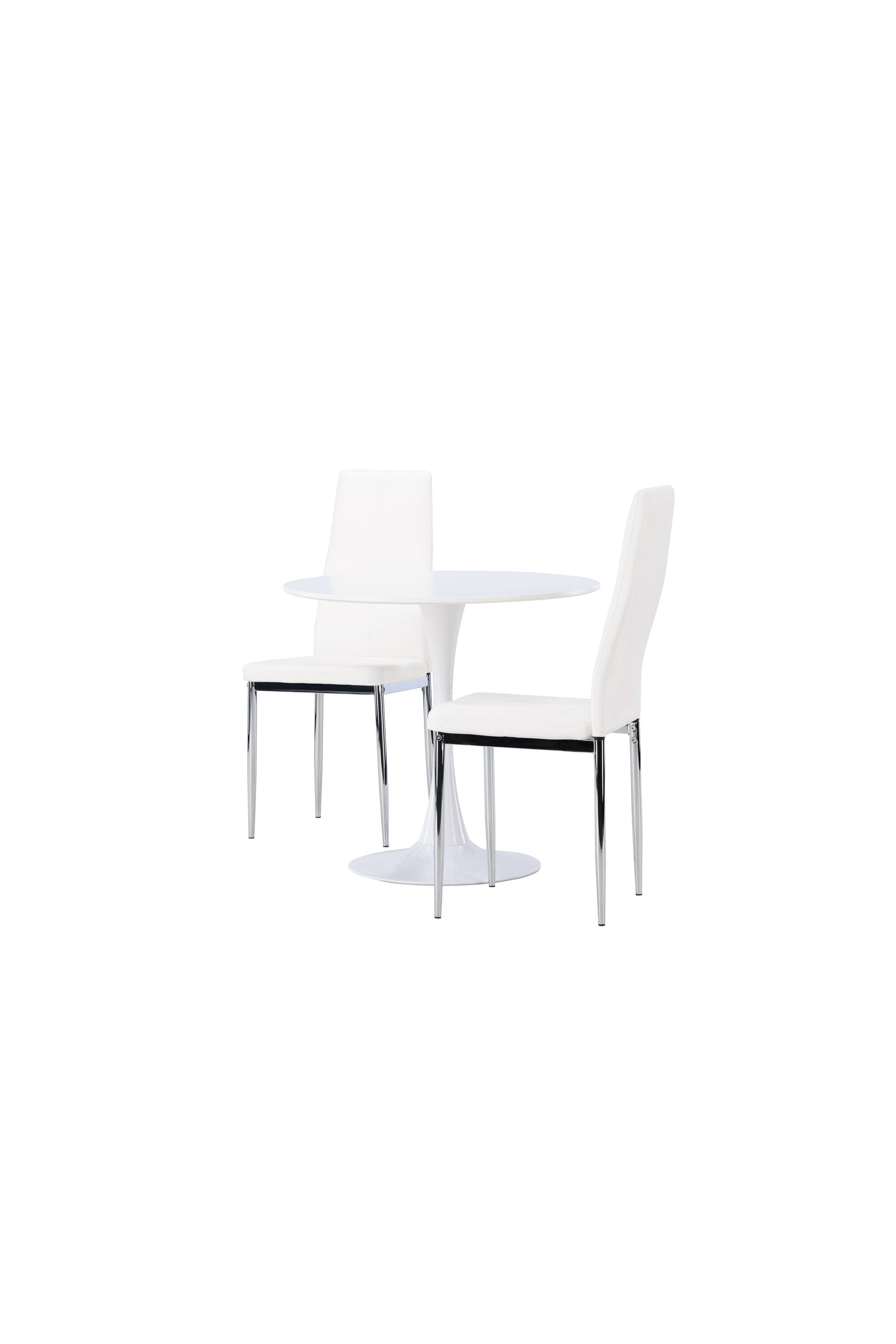 Hamden Esszimmerset + Pastill ⌀80cm/2St. in Silber Weiss präsentiert im Onlineshop von KAQTU Design AG. Esszimmerset ist von Venture Home