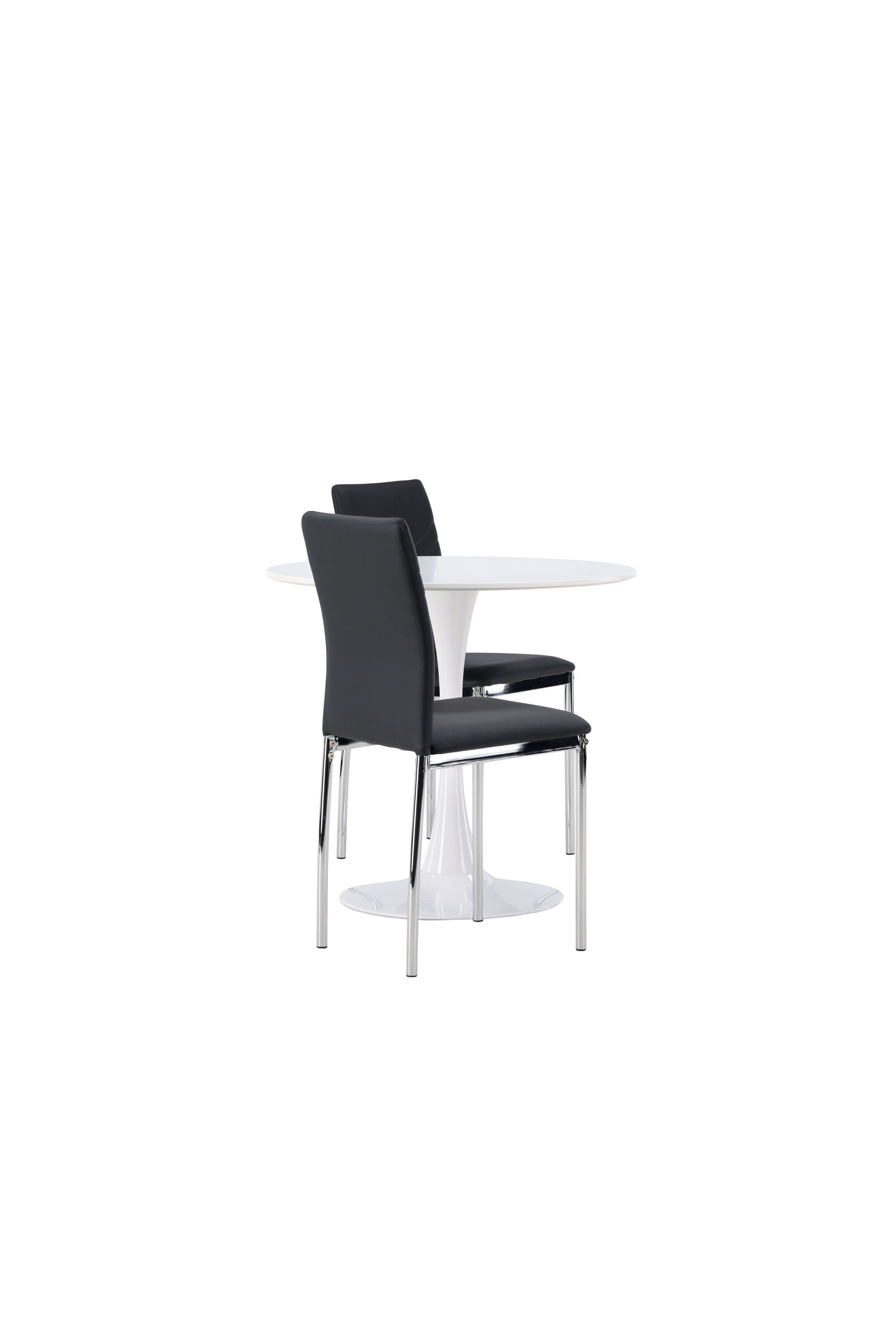 Hamden Esszimmerset + Lily ⌀80cm/2St. in Schwarzes Silber präsentiert im Onlineshop von KAQTU Design AG. Esszimmerset ist von Venture Home