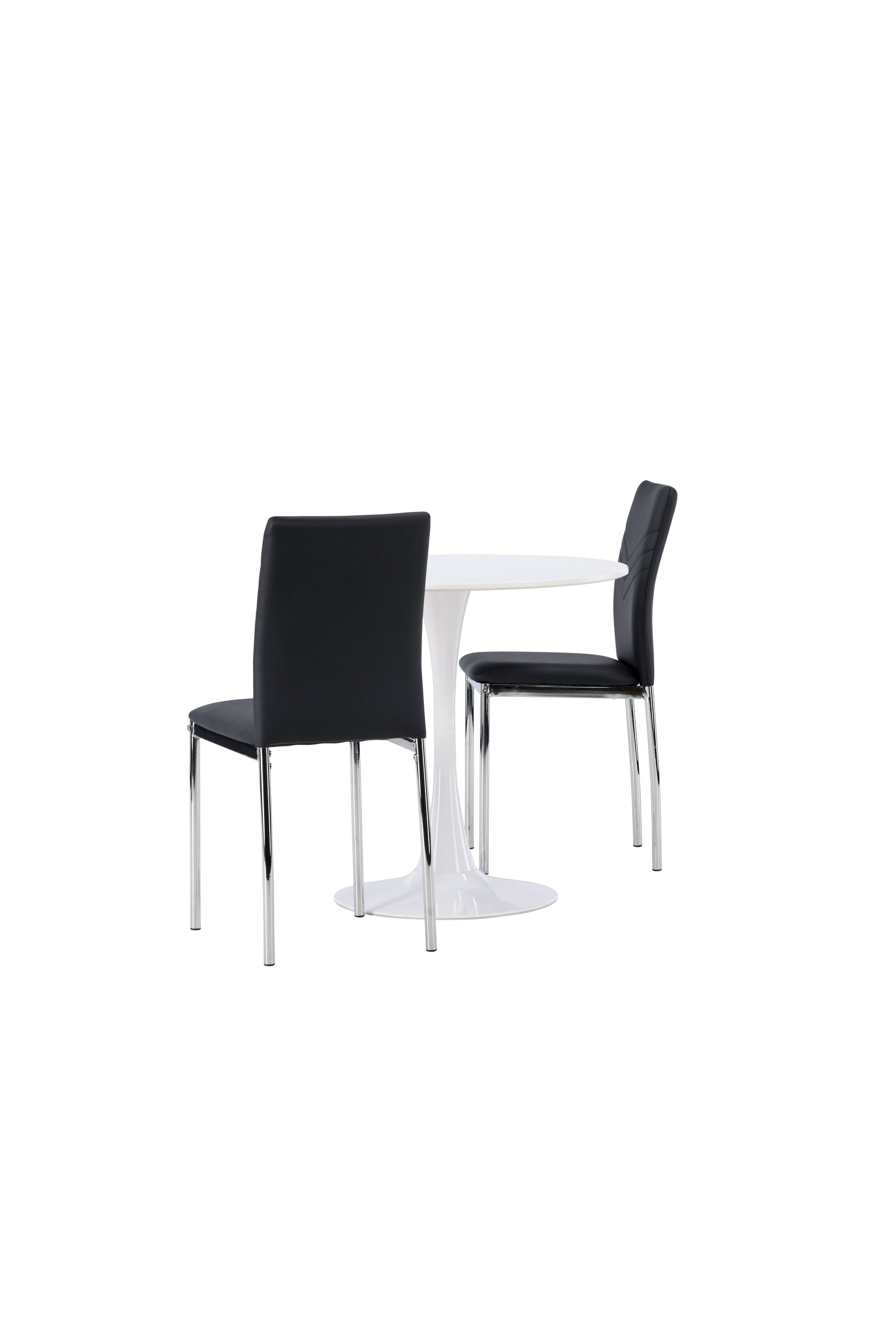 Hamden Esszimmerset + Lily ⌀80cm/2St. in Schwarzes Silber präsentiert im Onlineshop von KAQTU Design AG. Esszimmerset ist von Venture Home