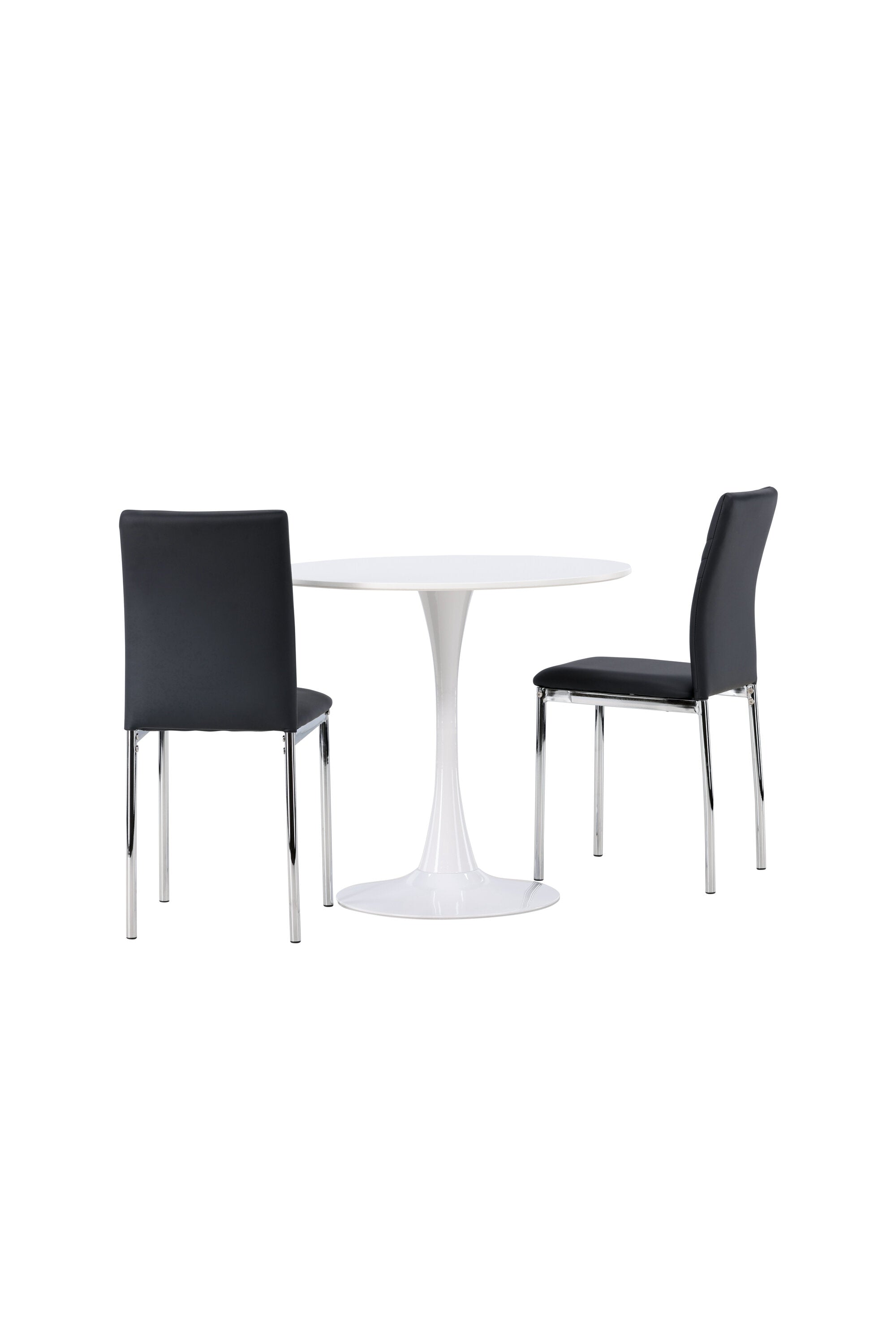 Hamden Esszimmerset + Lily ⌀80cm/2St. in Schwarzes Silber präsentiert im Onlineshop von KAQTU Design AG. Esszimmerset ist von Venture Home