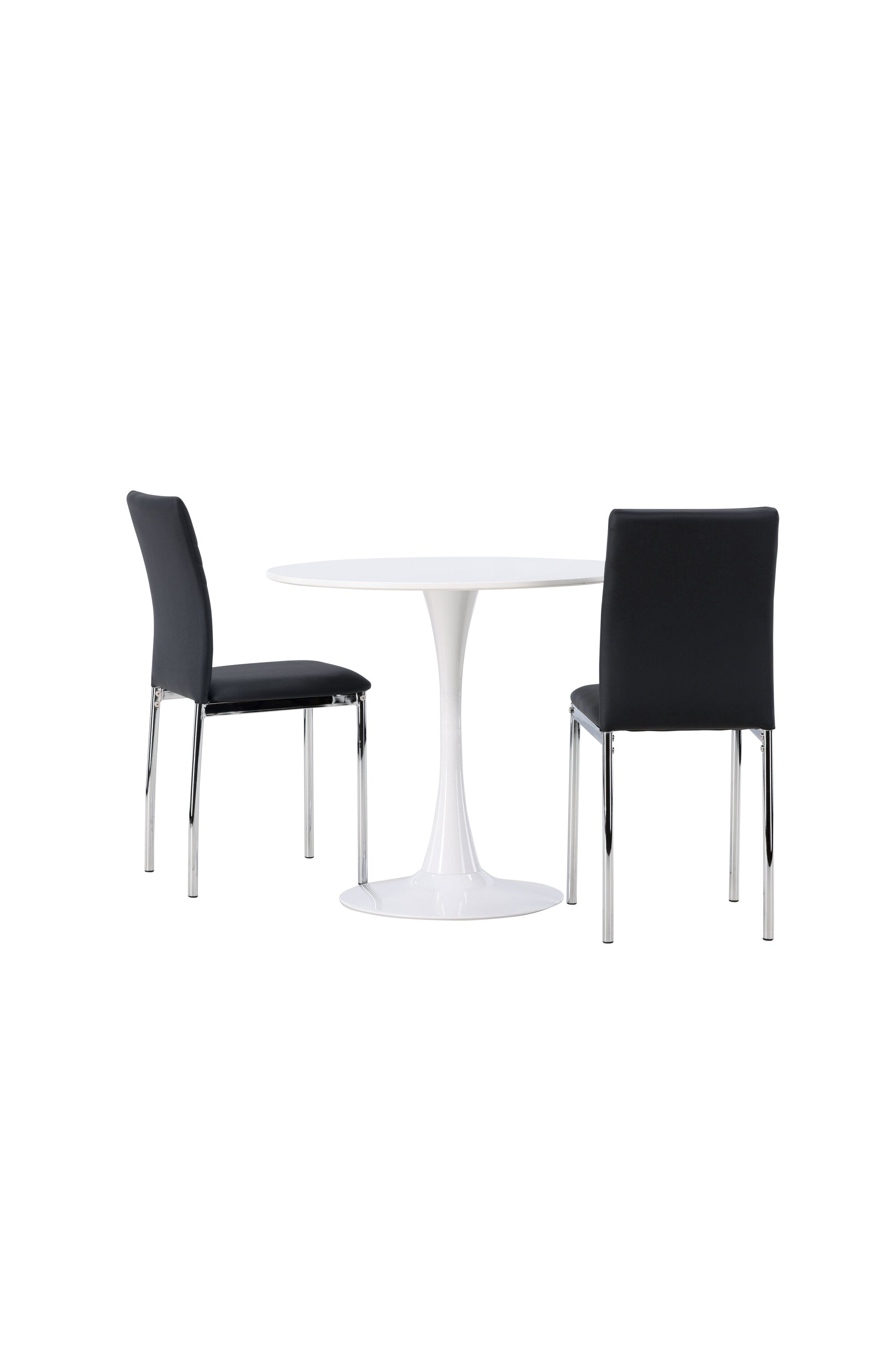 Hamden Esszimmerset + Lily ⌀80cm/2St. in Schwarzes Silber präsentiert im Onlineshop von KAQTU Design AG. Esszimmerset ist von Venture Home