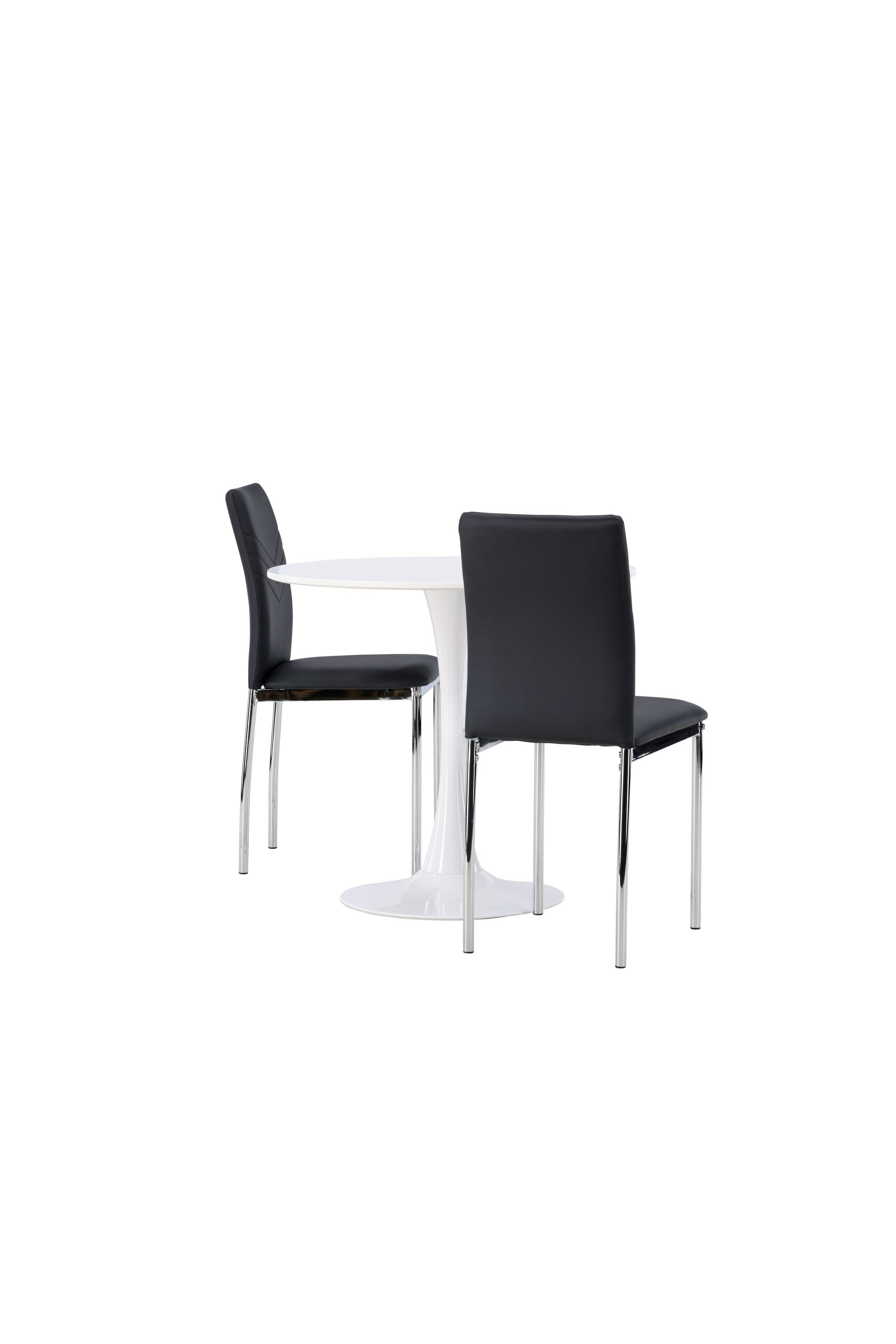 Hamden Esszimmerset + Lily ⌀80cm/2St. in Schwarzes Silber präsentiert im Onlineshop von KAQTU Design AG. Esszimmerset ist von Venture Home