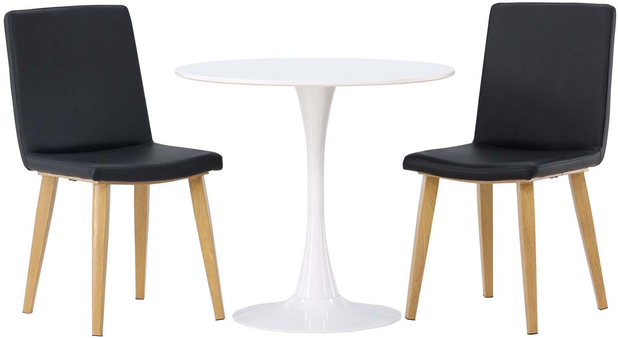 Elegantes Hamden Esszimmerset mit 80 cm Tisch und stilvollen Stühlen. Perfekt für gesellige Abende und modernes Wohnen.