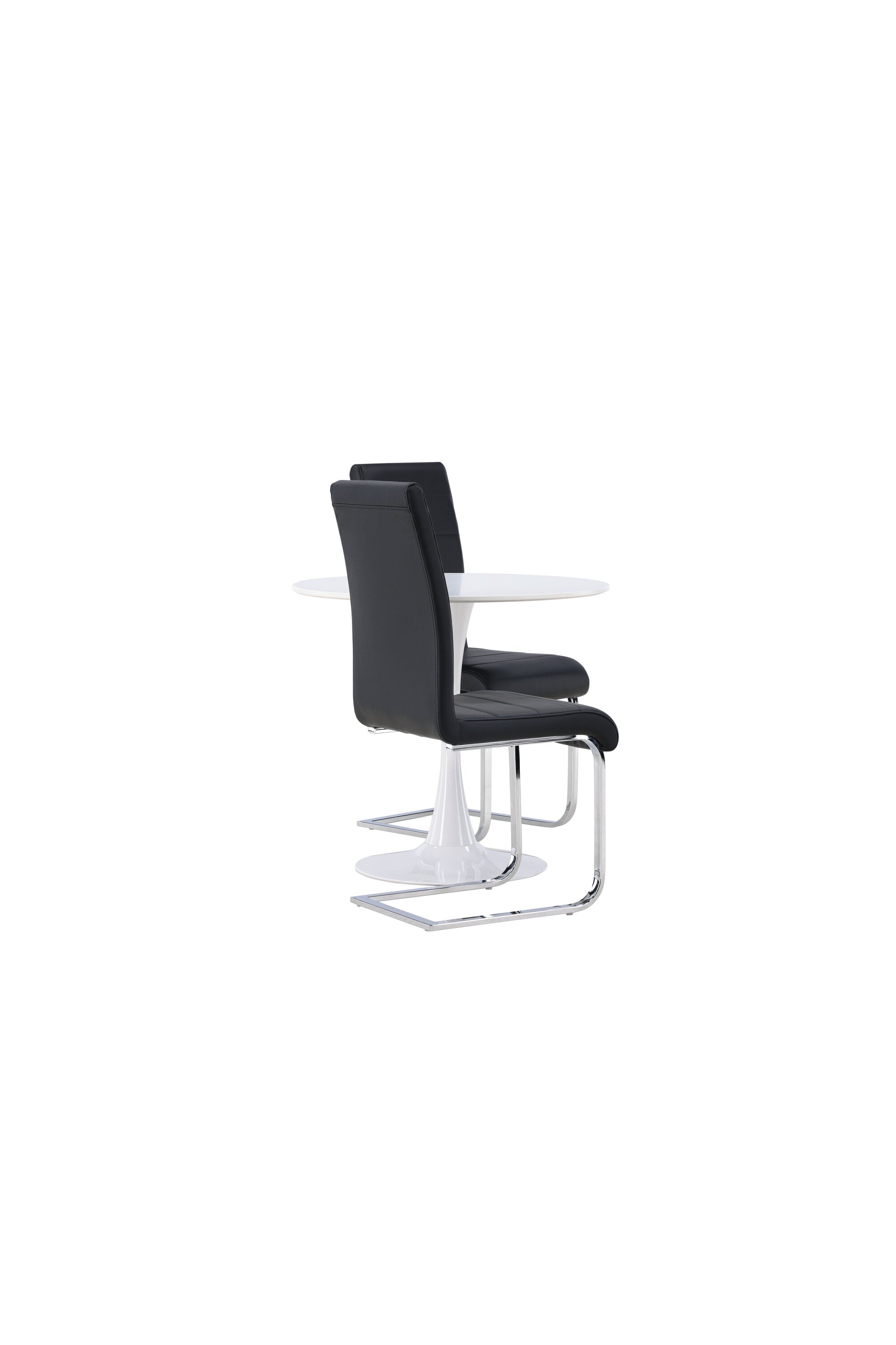 Hamden Esszimmerset + Tempo ⌀80cm/2St. in Schwarzgrau präsentiert im Onlineshop von KAQTU Design AG. Esszimmerset ist von Venture Home