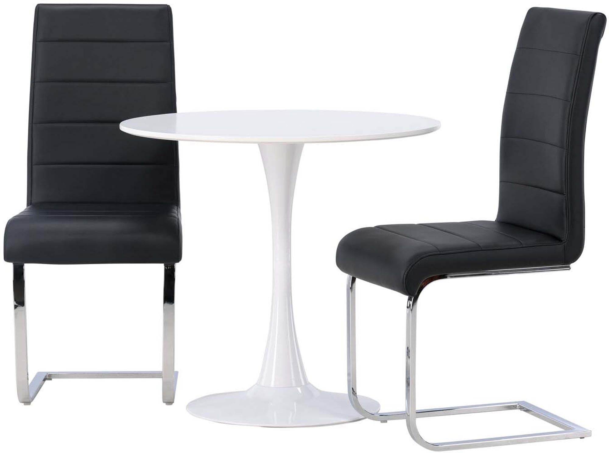 Elegantes Hamden Esszimmerset: Tempo Tisch & 2 Stühle von Venture Home.