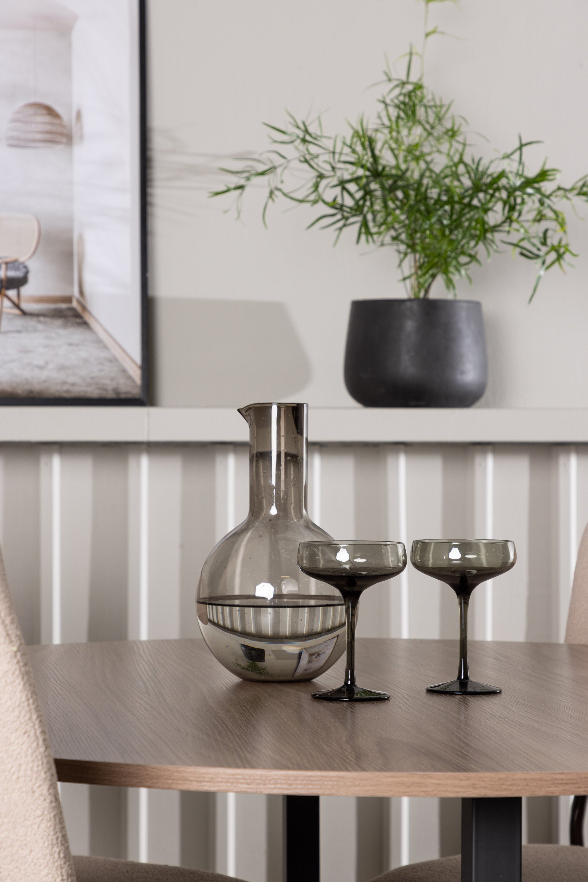 Durango Esszimmerset + Seda ⌀120cm/4St. in Beige, Braun präsentiert im Onlineshop von KAQTU Design AG. Esszimmerset ist von Venture Home