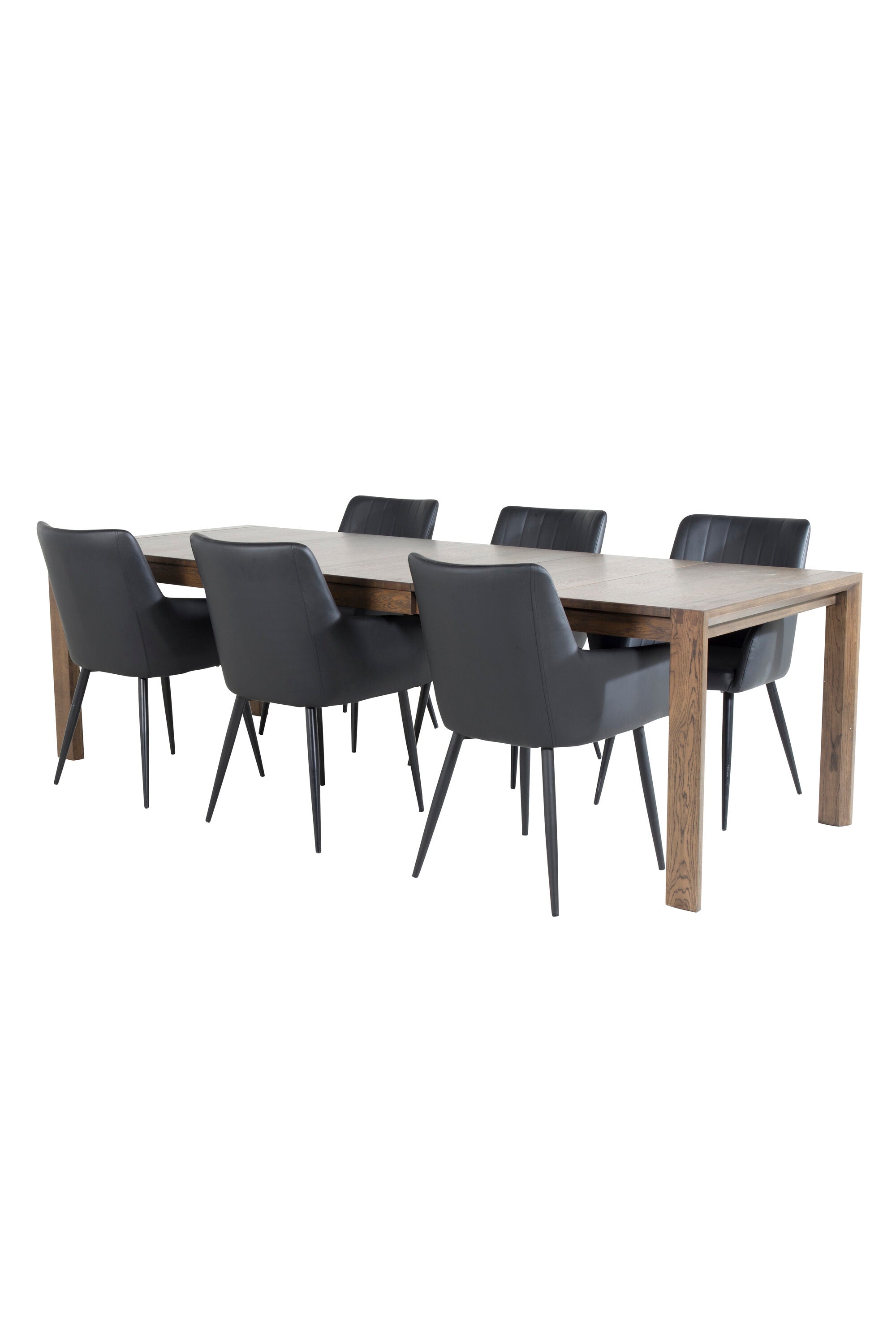 Esszimmer Set Slider mit Stuhl Comfort in Natur/Schwarz präsentiert im Onlineshop von KAQTU Design AG. Esszimmerset ist von Venture Home