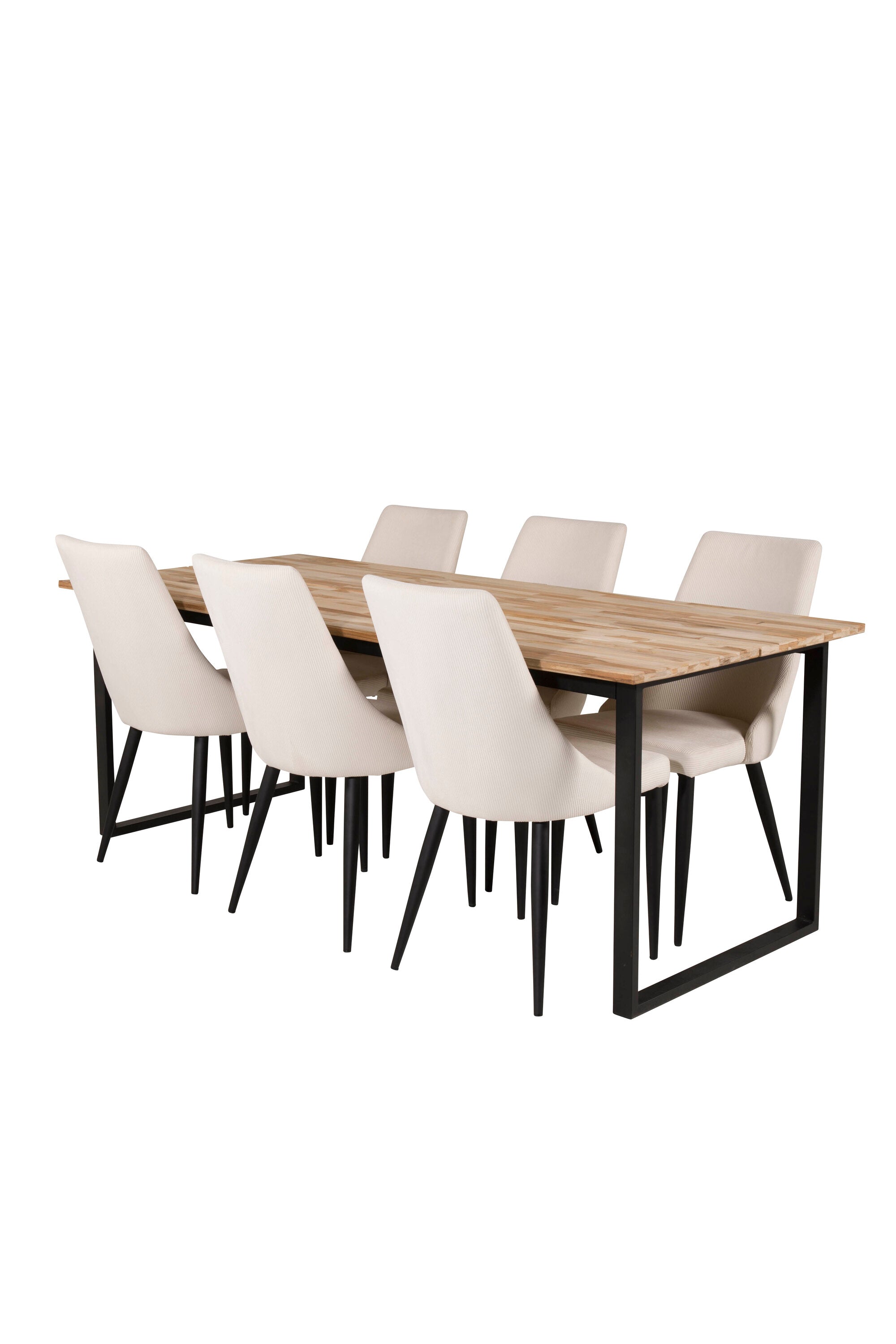 Modernes Cirebon Esszimmer Set mit edlen Leone Stühlen von Venture Home.
