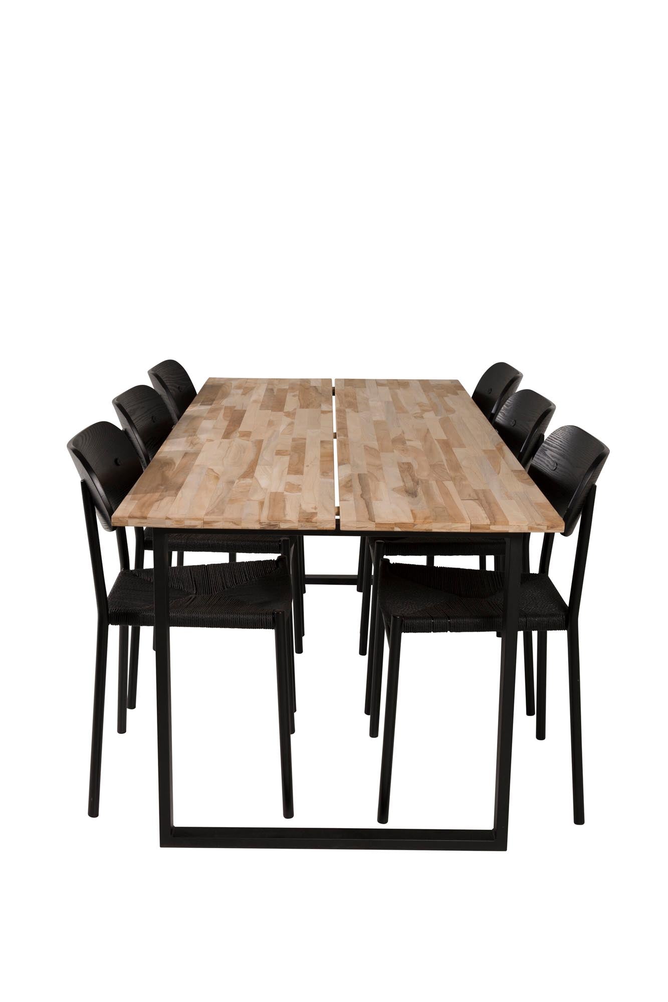 Esszimmer Set Cirebon: Stilvolles Teakholz-Design, ergonomische Stühle, ideal für gesellige Abende. Zeitlose Eleganz von Venture Home.