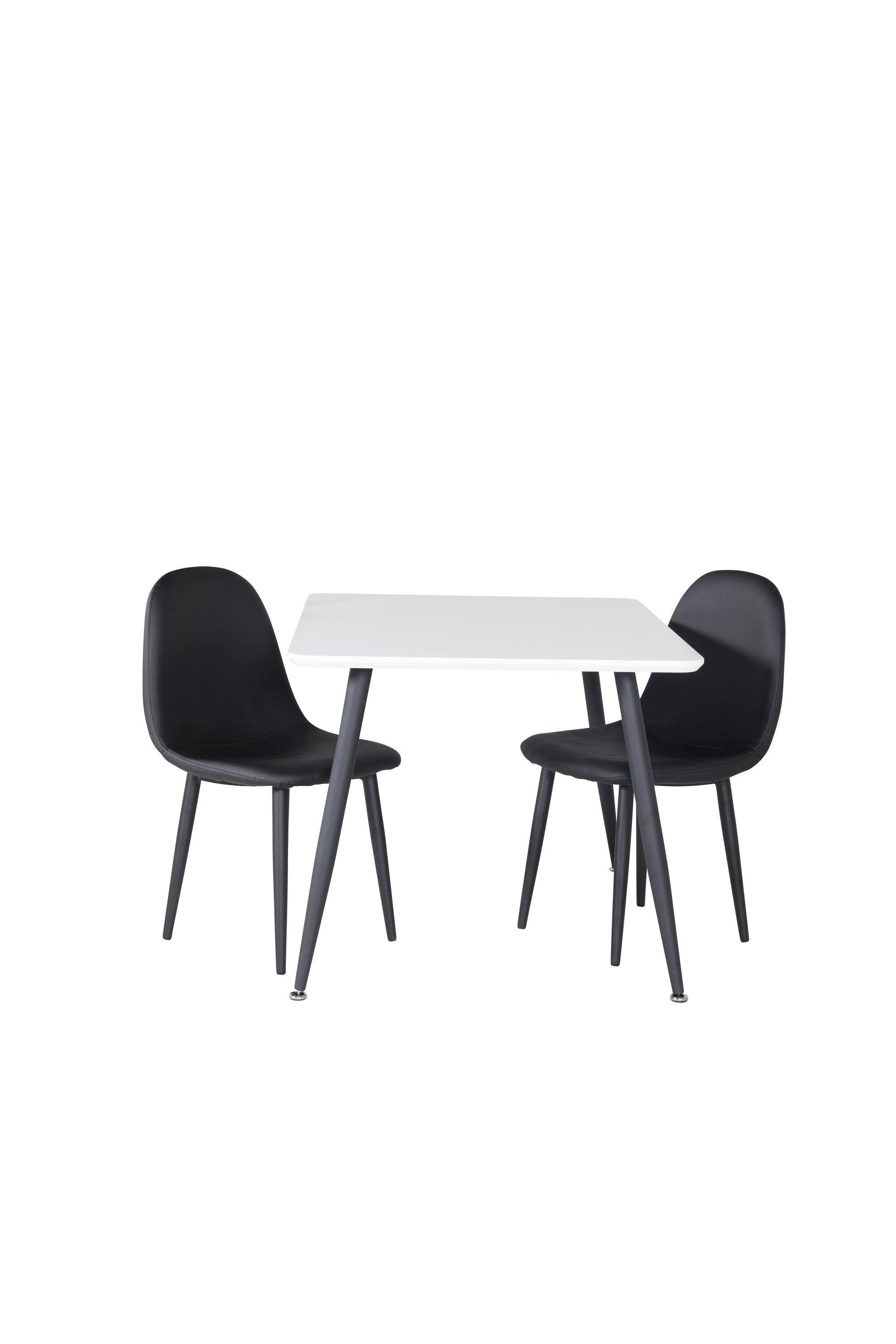 Esszimmer Set Polar mit Stuhl Polar in Weiss schwarz präsentiert im Onlineshop von KAQTU Design AG. Esszimmerset ist von Venture Home