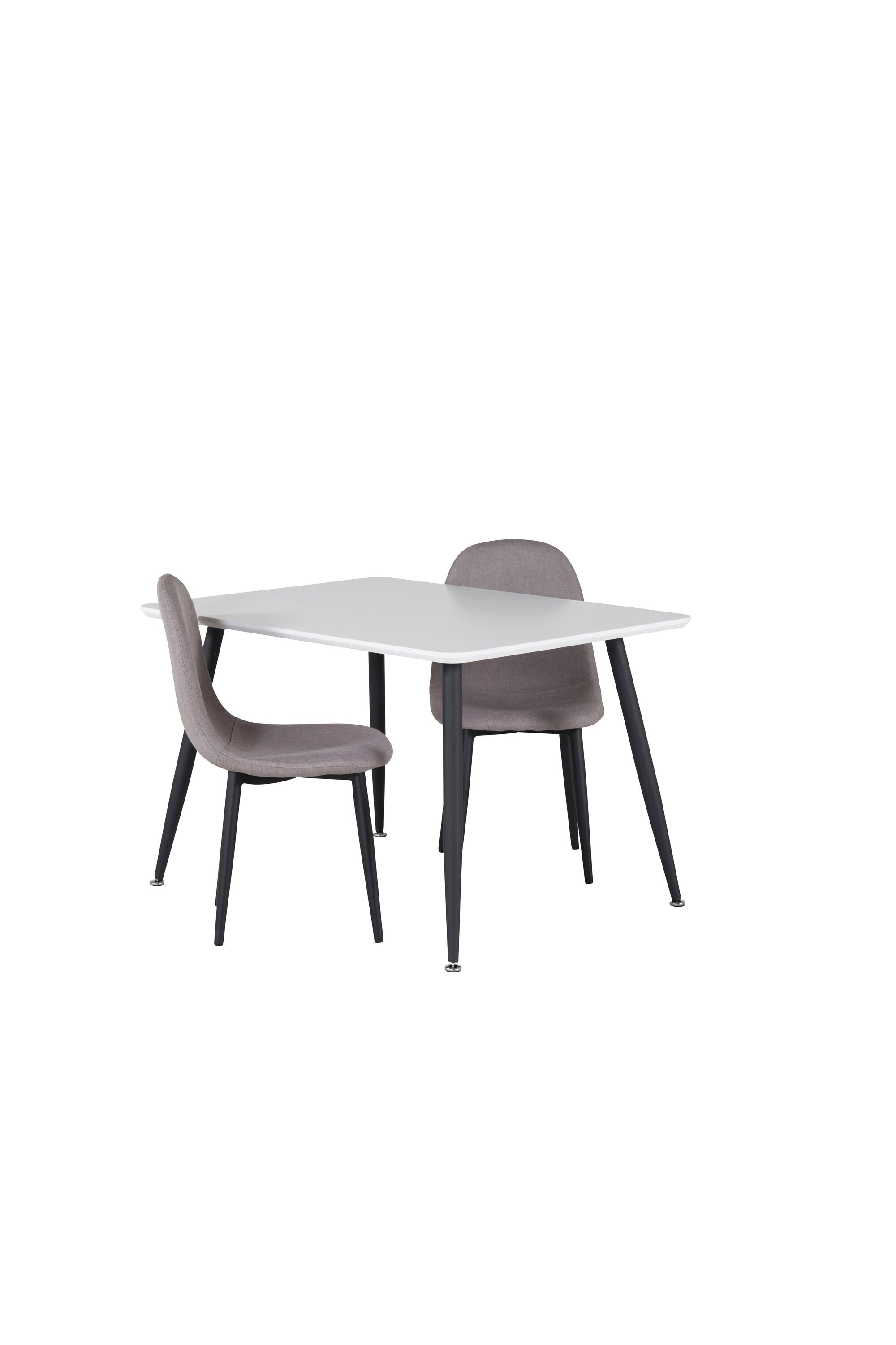 Esszimmer Set Polar mit Stuhl Polar in Weiss/Schwarz/Grau präsentiert im Onlineshop von KAQTU Design AG. Esszimmerset ist von Venture Home