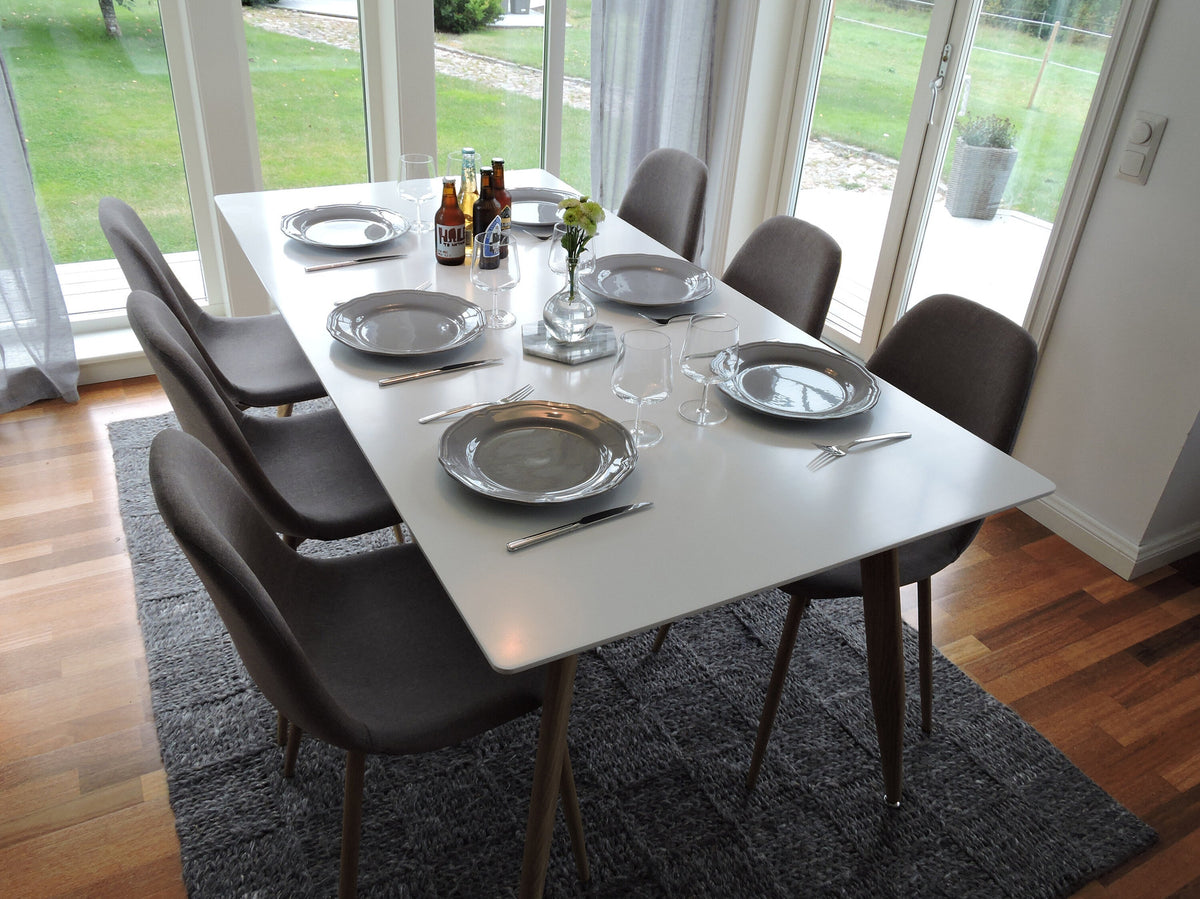 Esszimmer Set Polar mit Stuhl Polar in Weiss/Natur präsentiert im Onlineshop von KAQTU Design AG. Esszimmerset ist von Venture Home