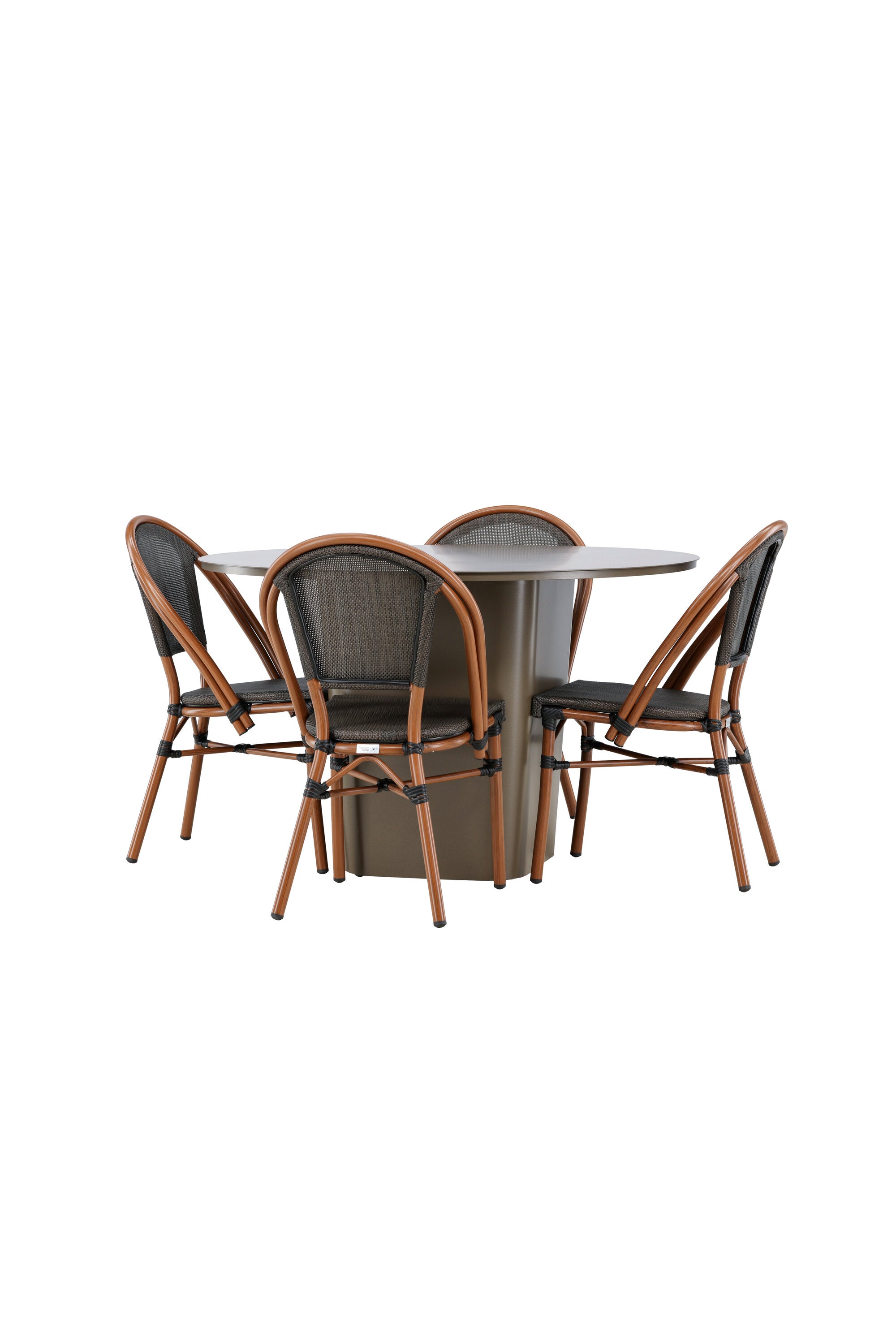 Santa Fe Gartentisch Set Guarda in Braun/Schwarz/Braun präsentiert im Onlineshop von KAQTU Design AG. Gartentischset ist von Venture Home