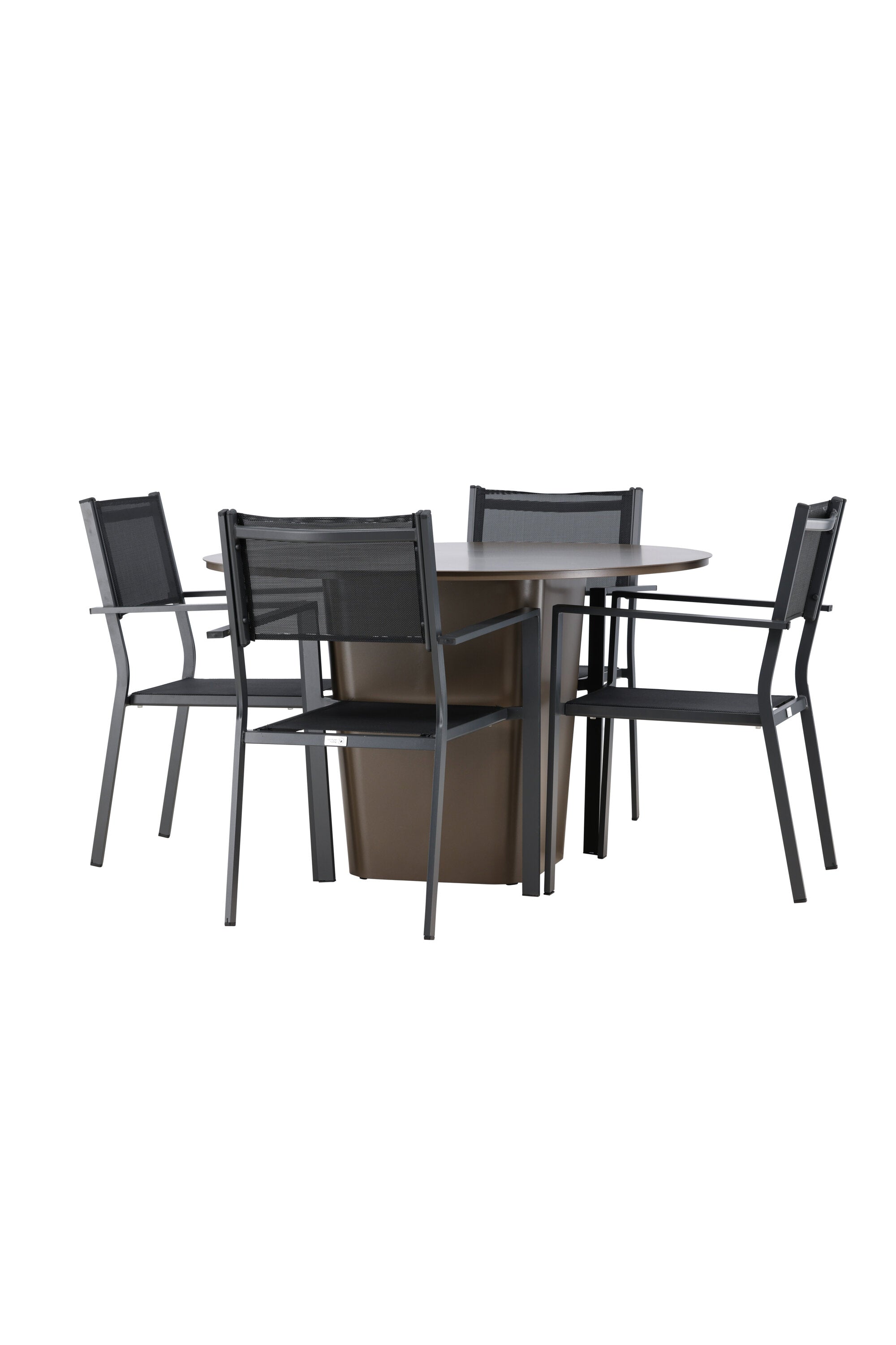 Santa Fe Gartentisch Set Copacabana in Braun schwarz präsentiert im Onlineshop von KAQTU Design AG. Gartentischset ist von Venture Home