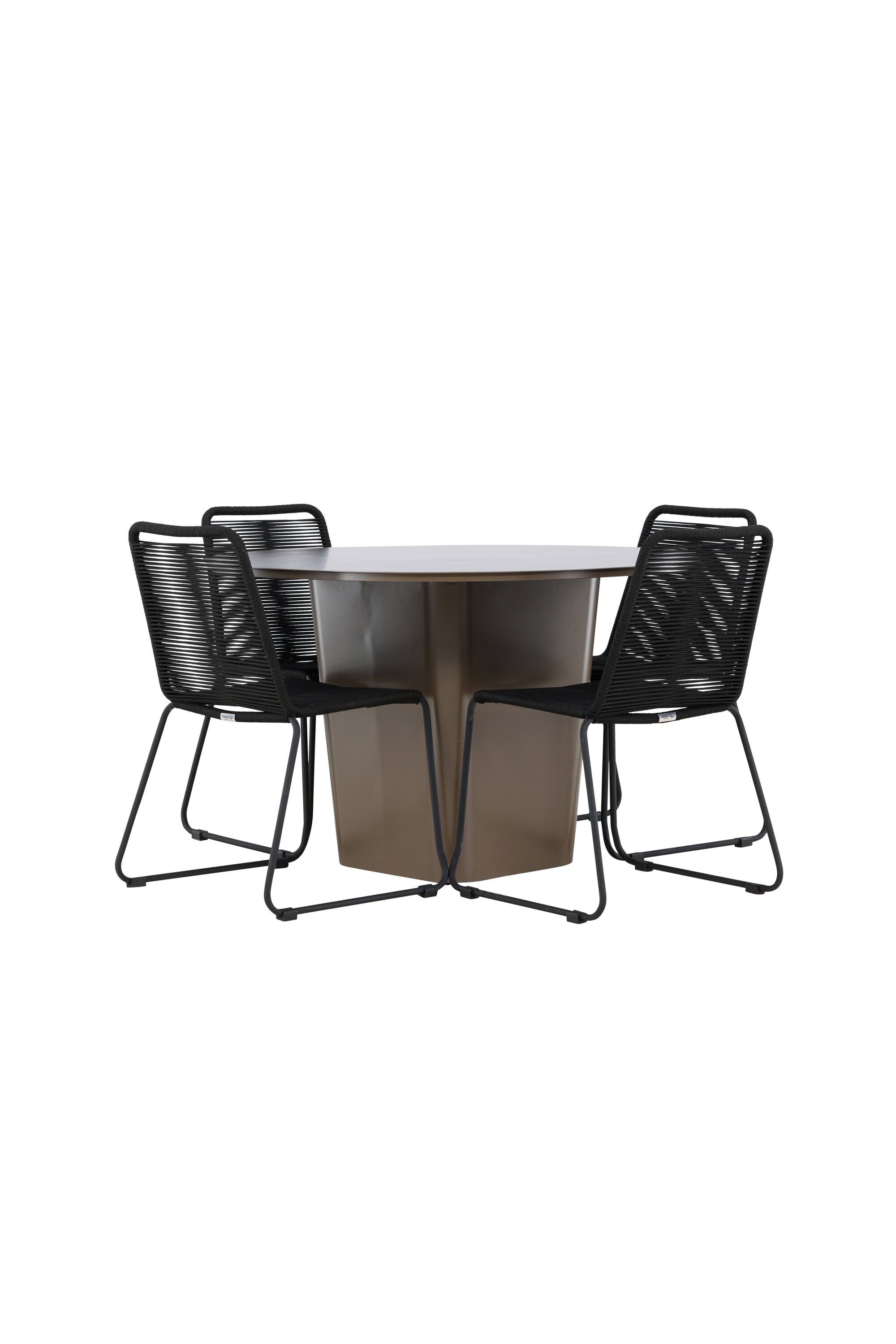Santa Fe Gartentisch Set Lindos stapelbar in Braun schwarz präsentiert im Onlineshop von KAQTU Design AG. Gartentischset ist von Venture Home