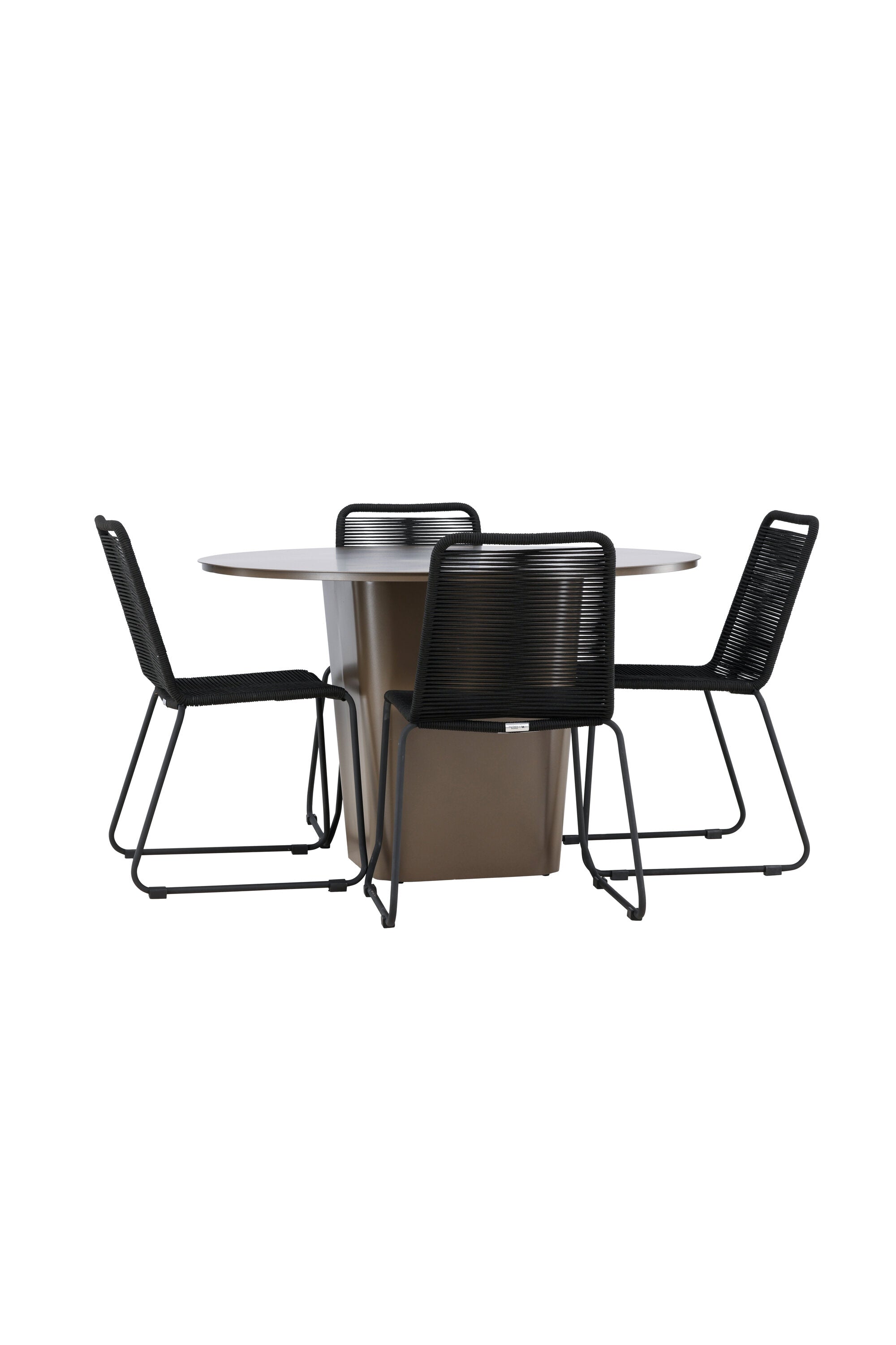 Das Santa Fe Gartentisch Set Lindos von Venture Home kombiniert stilvolles Design mit praktischer Stapelbarkeit für Ihren Garten.