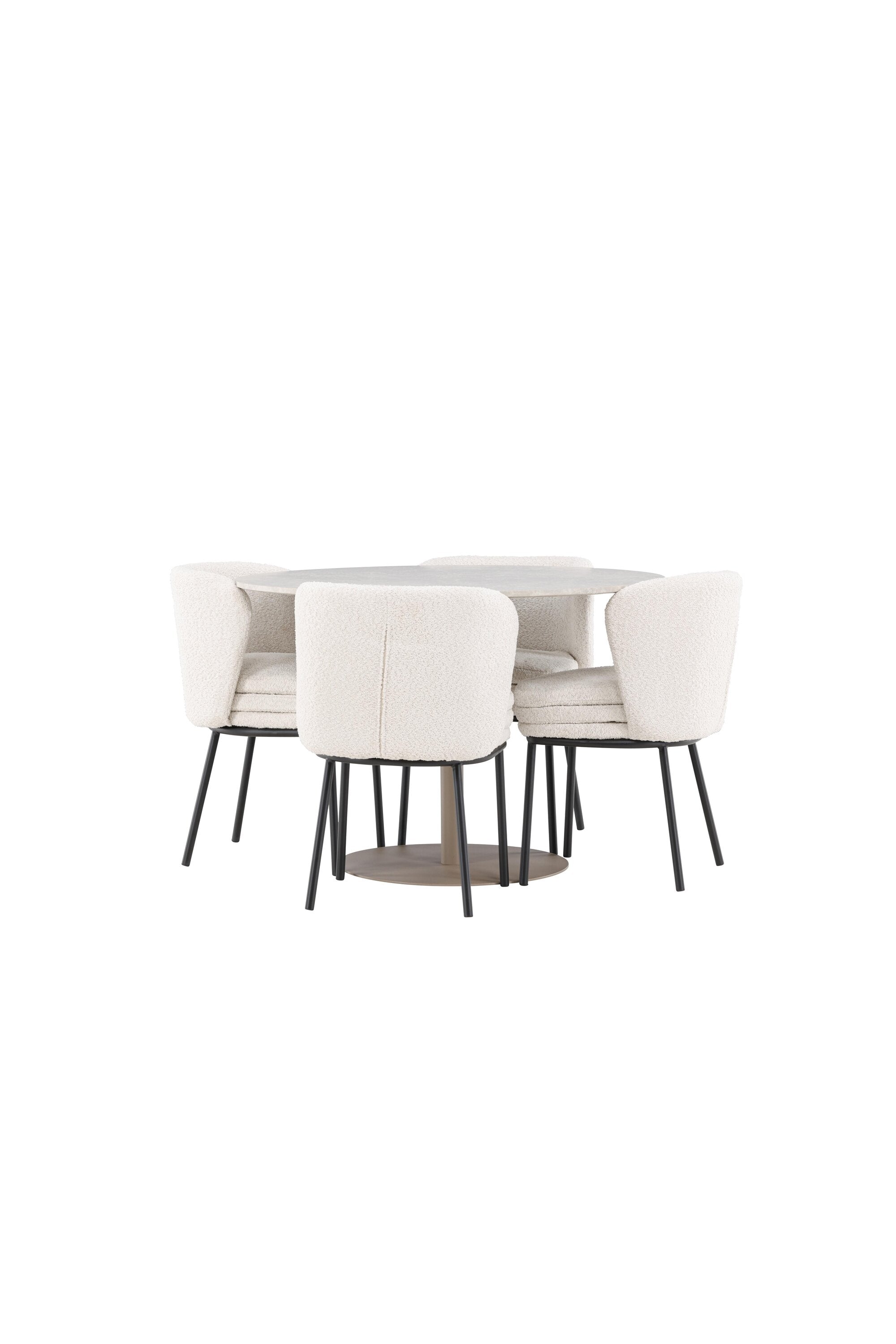 Lycke Esstisch mit Agnes Stühlen in präsentiert im Onlineshop von KAQTU Design AG. Bartischset ist von Venture Home