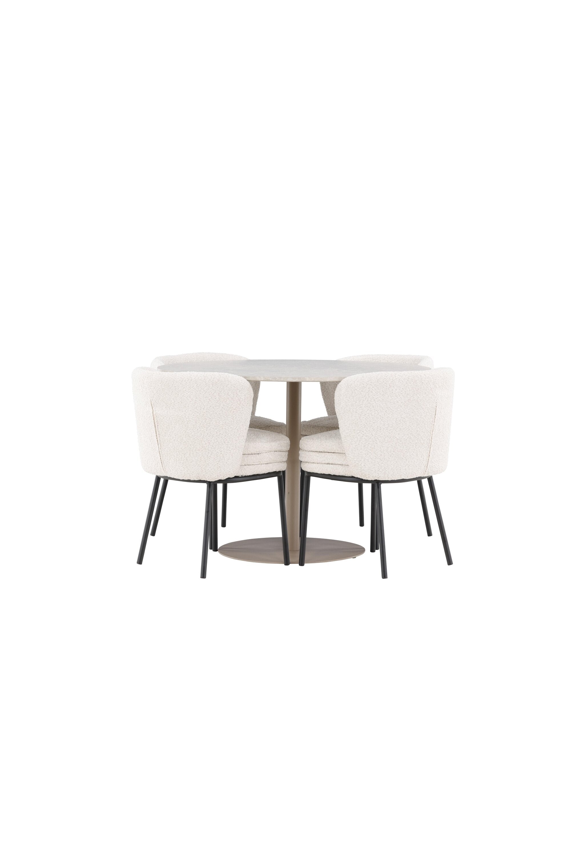 Lycke Esstisch mit Agnes Stühlen in präsentiert im Onlineshop von KAQTU Design AG. Bartischset ist von Venture Home