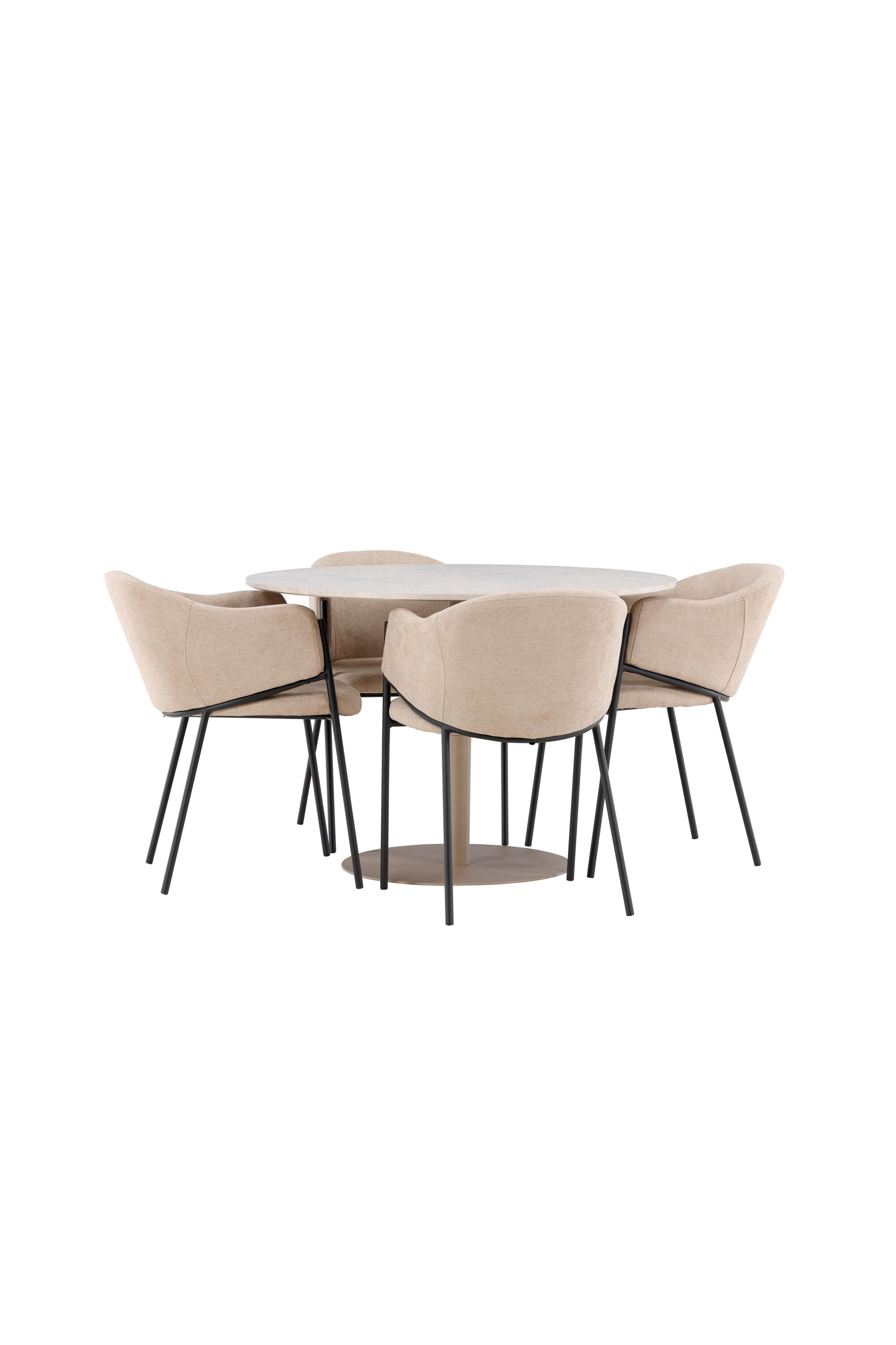 Lycke Esstisch mit Stühlen von Evelina in präsentiert im Onlineshop von KAQTU Design AG. Bartischset ist von Venture Home
