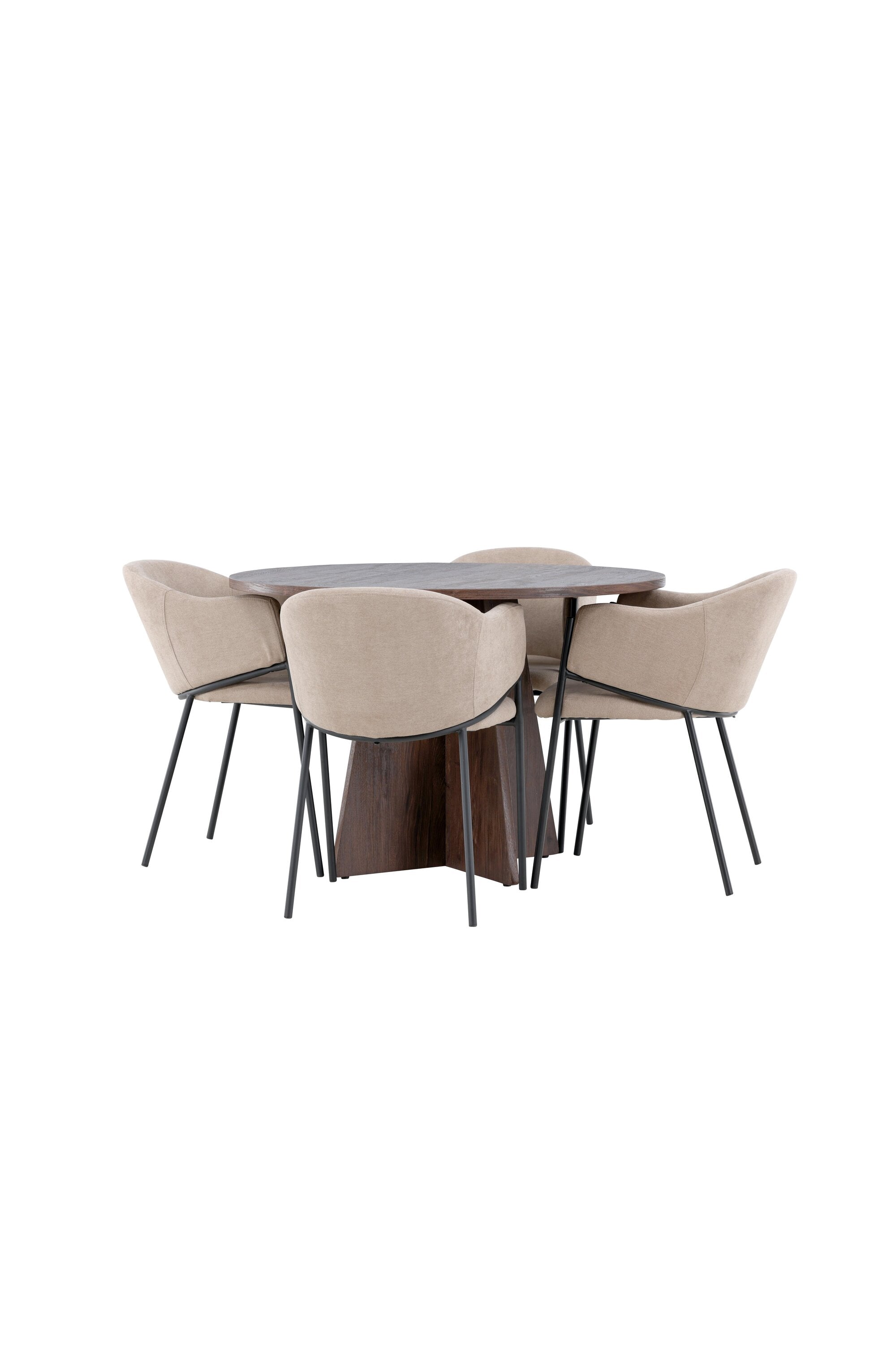Bootcut Esszimmertisch mit Evelina Stühlen in präsentiert im Onlineshop von KAQTU Design AG. Bartischset ist von Venture Home
