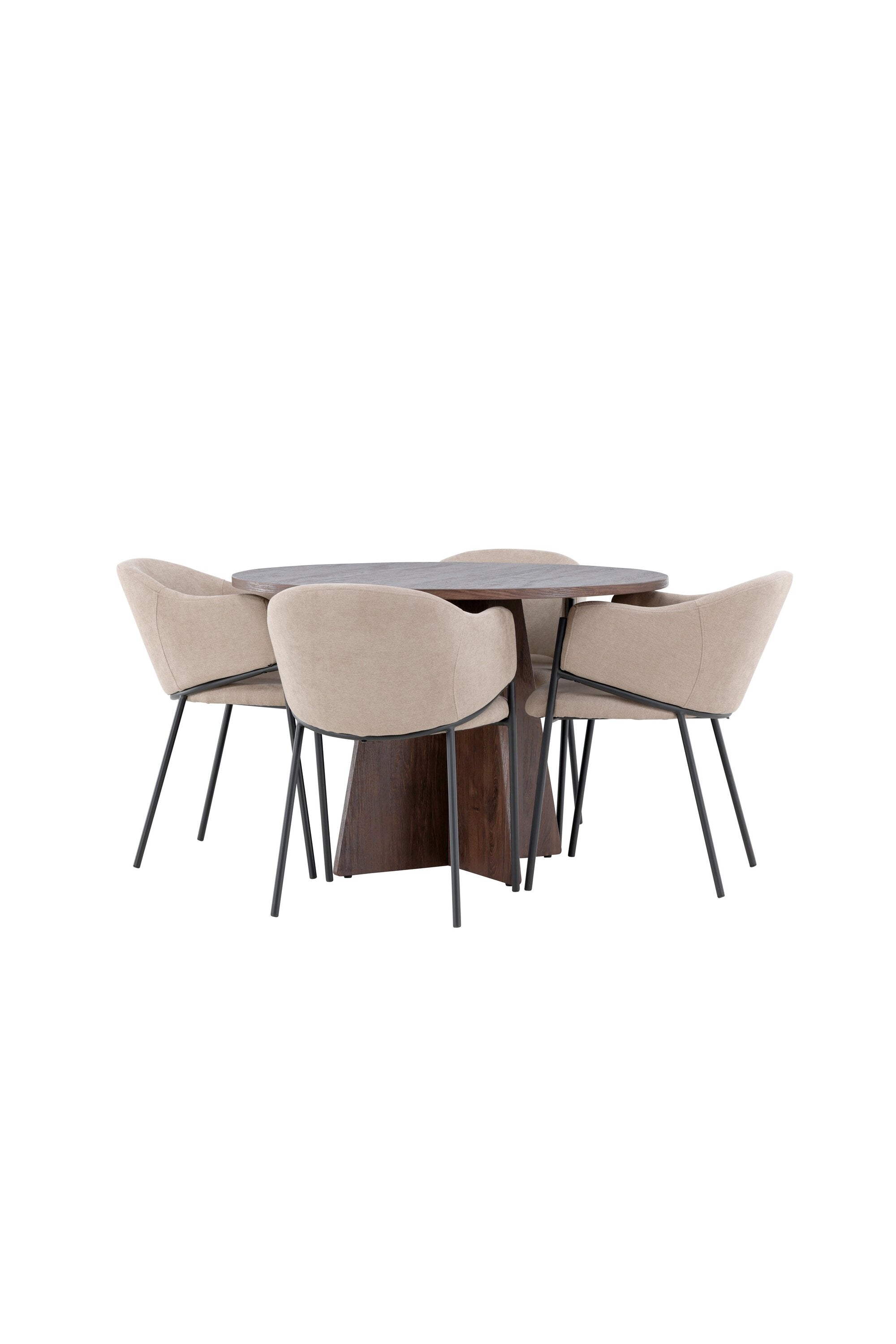 Bootcut Esszimmertisch mit Evelina Stühlen in präsentiert im Onlineshop von KAQTU Design AG. Bartischset ist von Venture Home