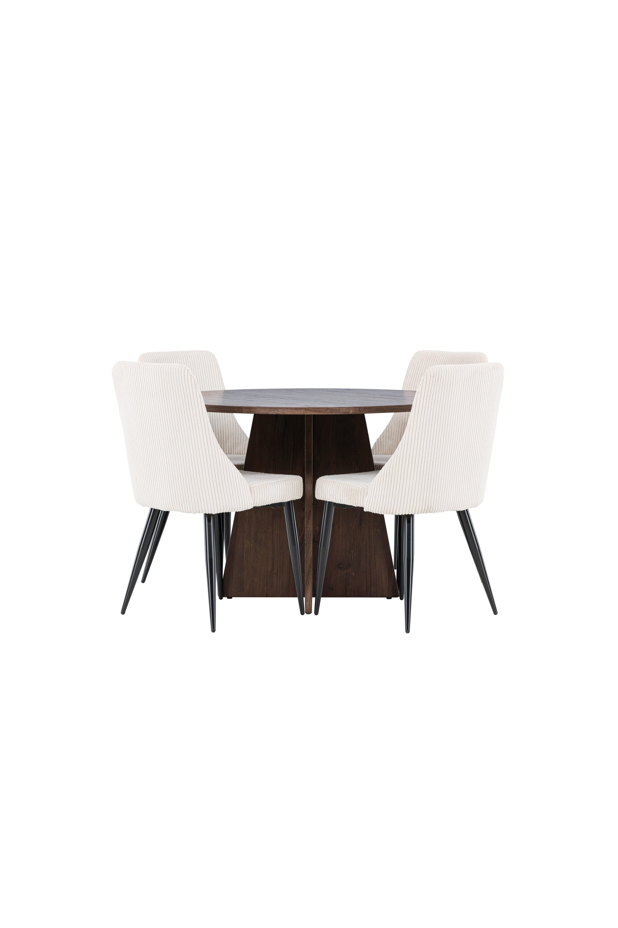 Bootcut Esstisch mit Leone Stühlen in präsentiert im Onlineshop von KAQTU Design AG. Bartischset ist von Venture Home
