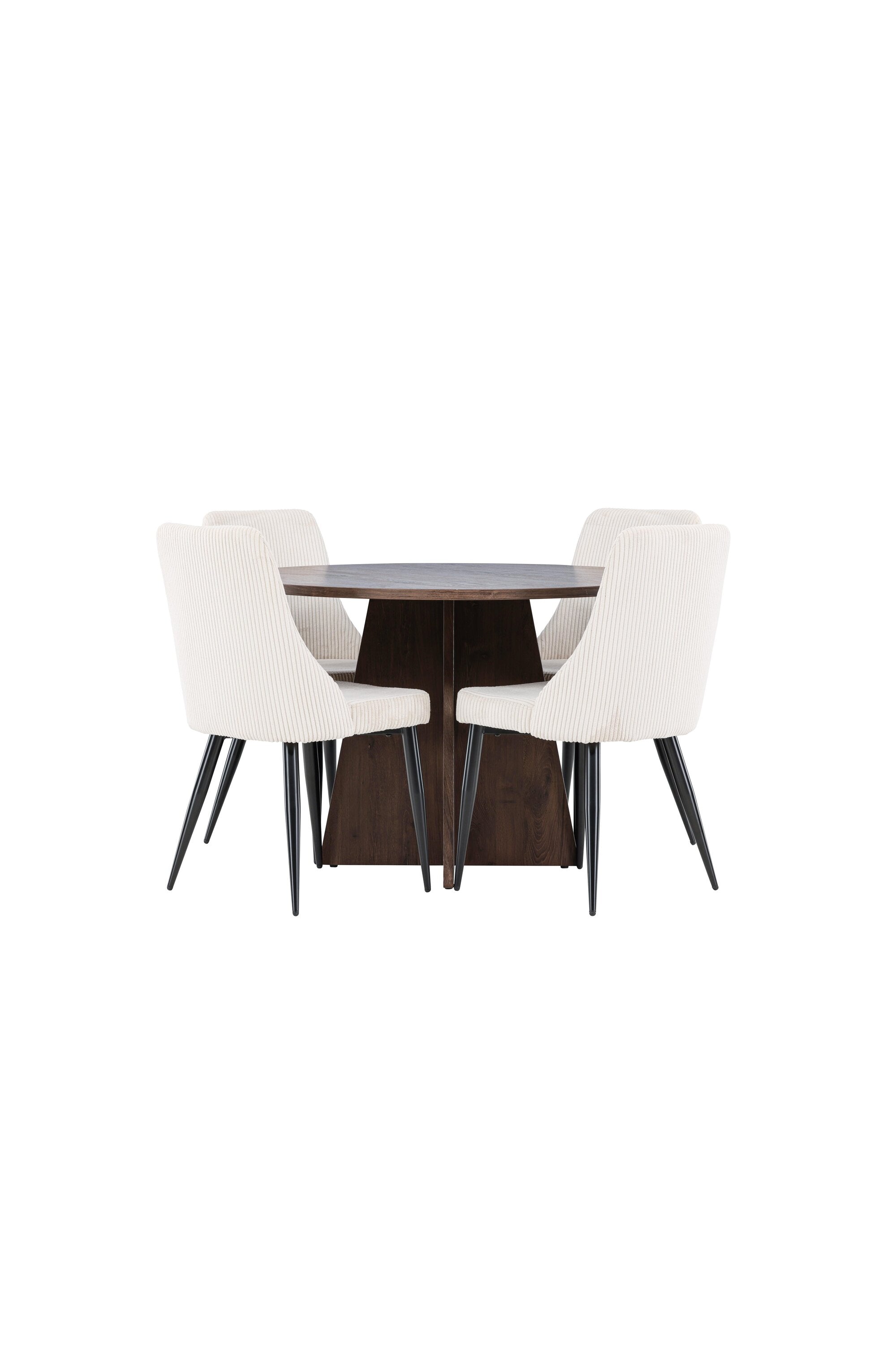 Bootcut Esstisch mit Leone Stühlen in präsentiert im Onlineshop von KAQTU Design AG. Bartischset ist von Venture Home