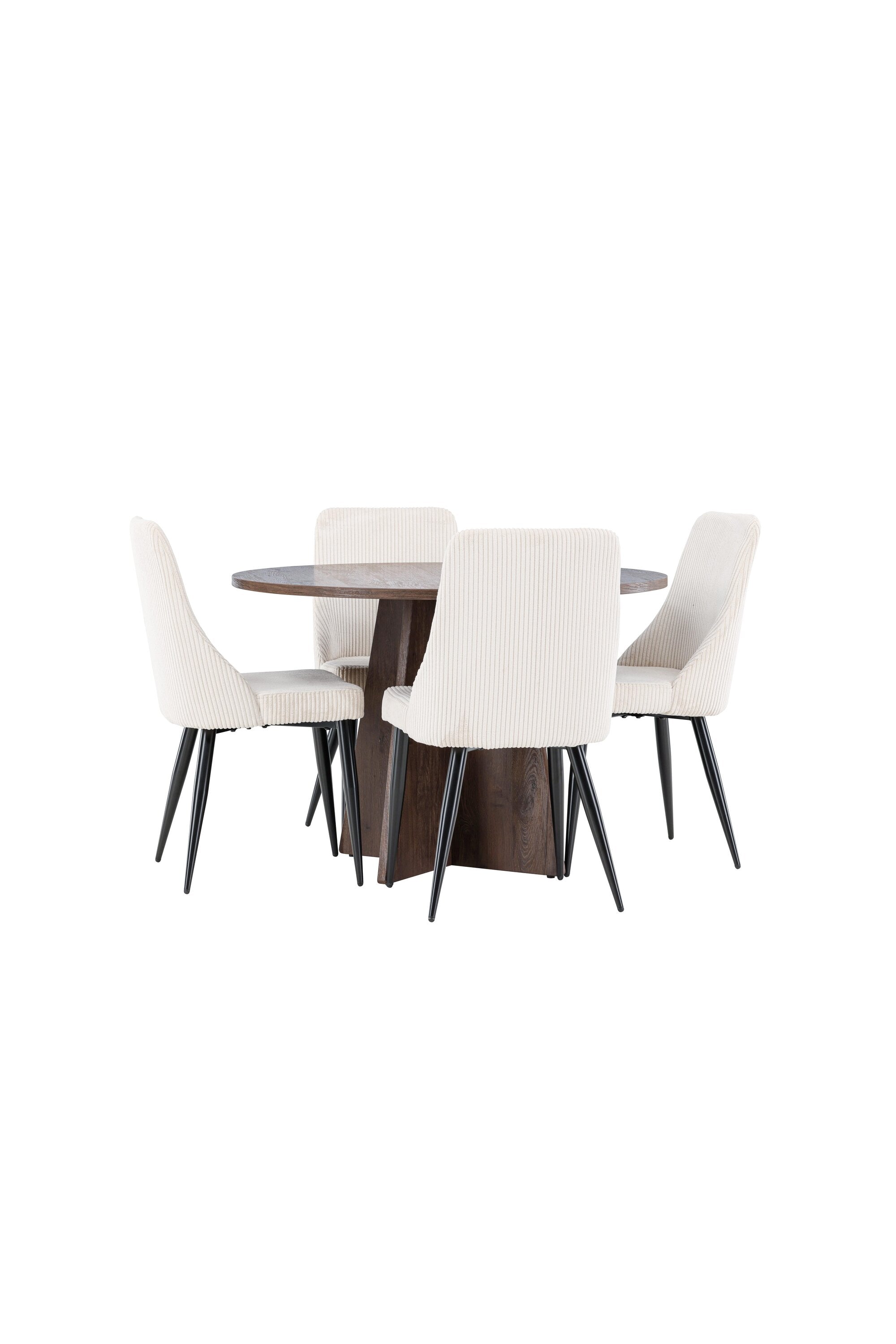 Bootcut Esstisch mit Leone Stühlen in präsentiert im Onlineshop von KAQTU Design AG. Bartischset ist von Venture Home