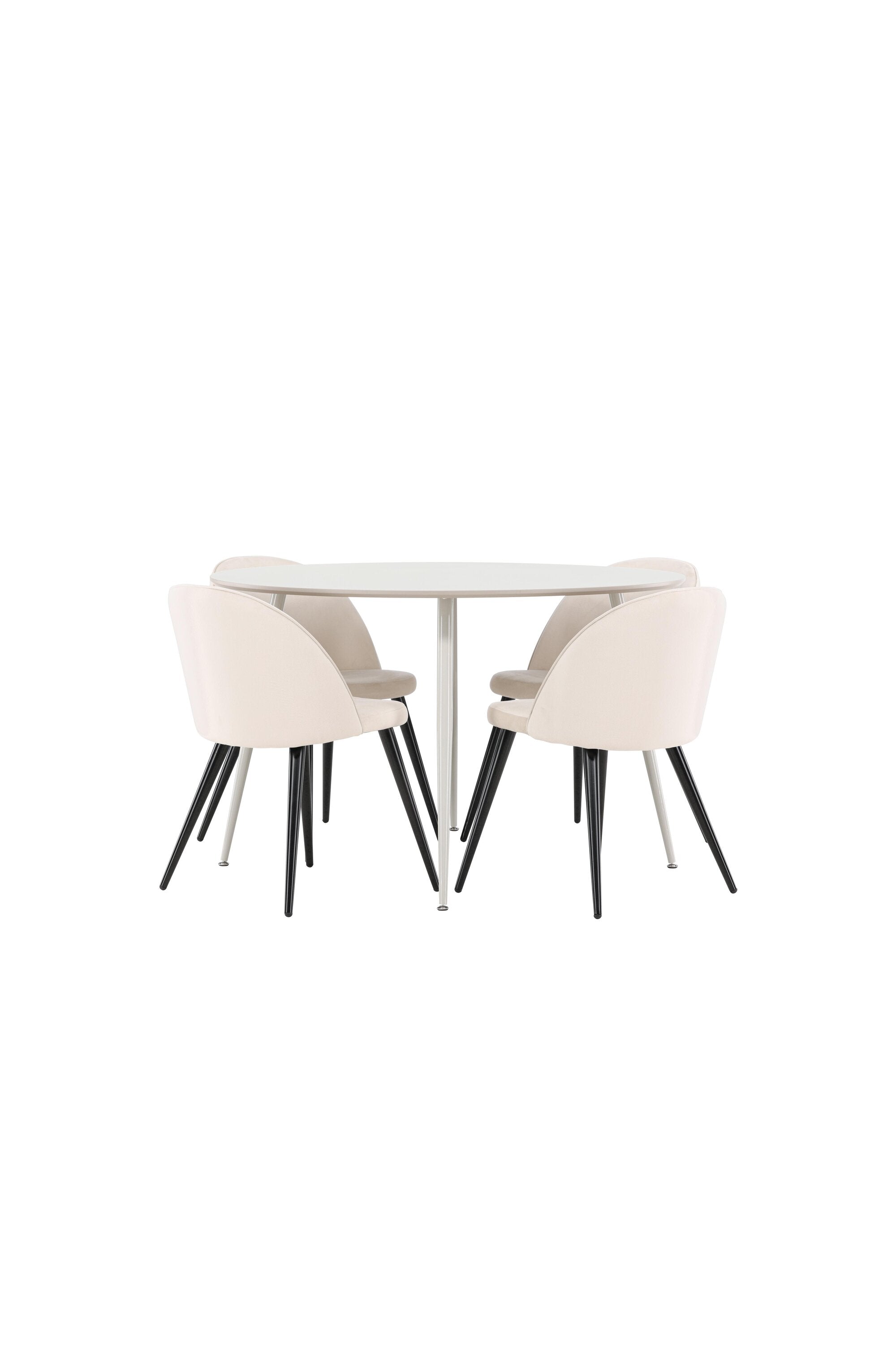 Tisch Plaza zum Essen mit Stühlen aus Velvet in präsentiert im Onlineshop von KAQTU Design AG. Bartischset ist von Venture Home