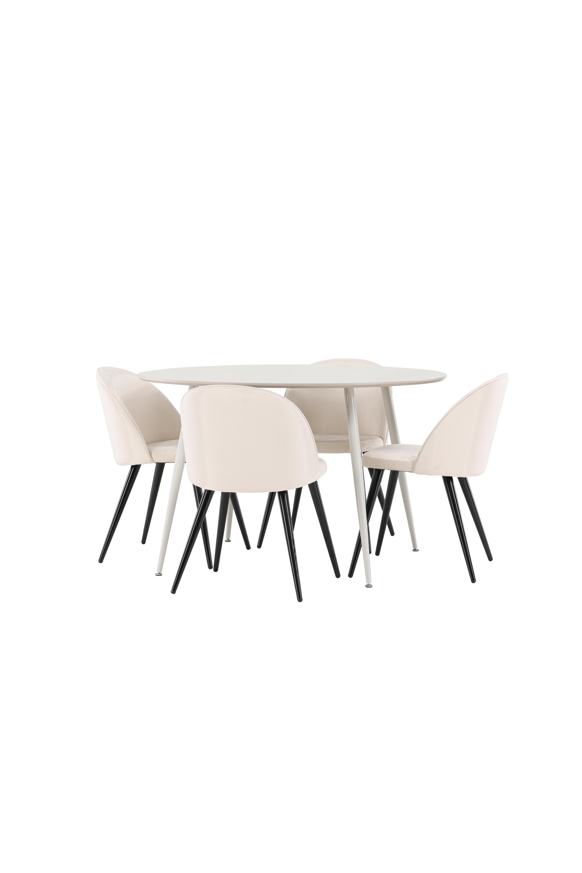 Tisch Plaza zum Essen mit Stühlen aus Velvet in präsentiert im Onlineshop von KAQTU Design AG. Bartischset ist von Venture Home