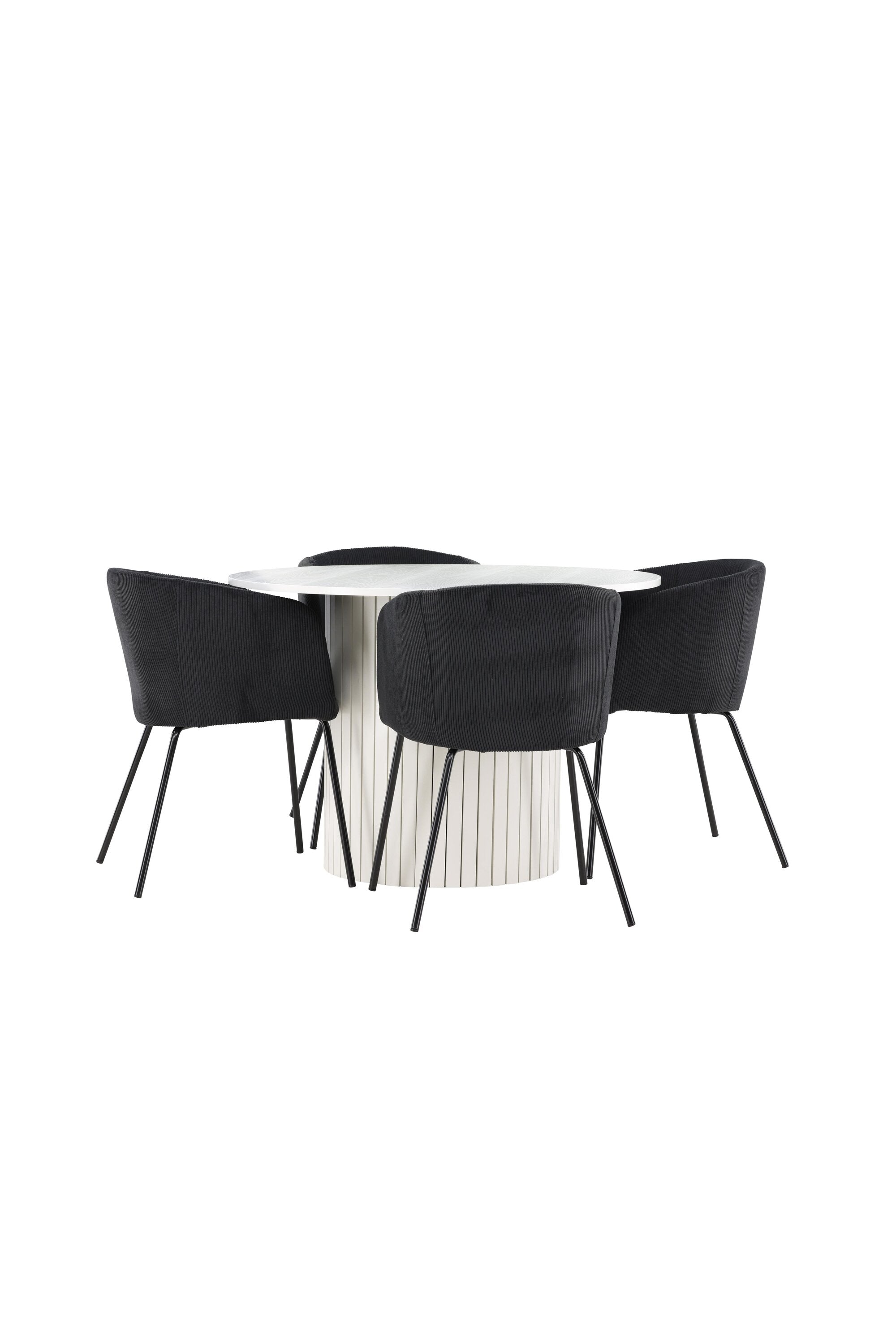 Härön Esstisch mit Berit Stühlen in präsentiert im Onlineshop von KAQTU Design AG. Bartischset ist von Venture Home