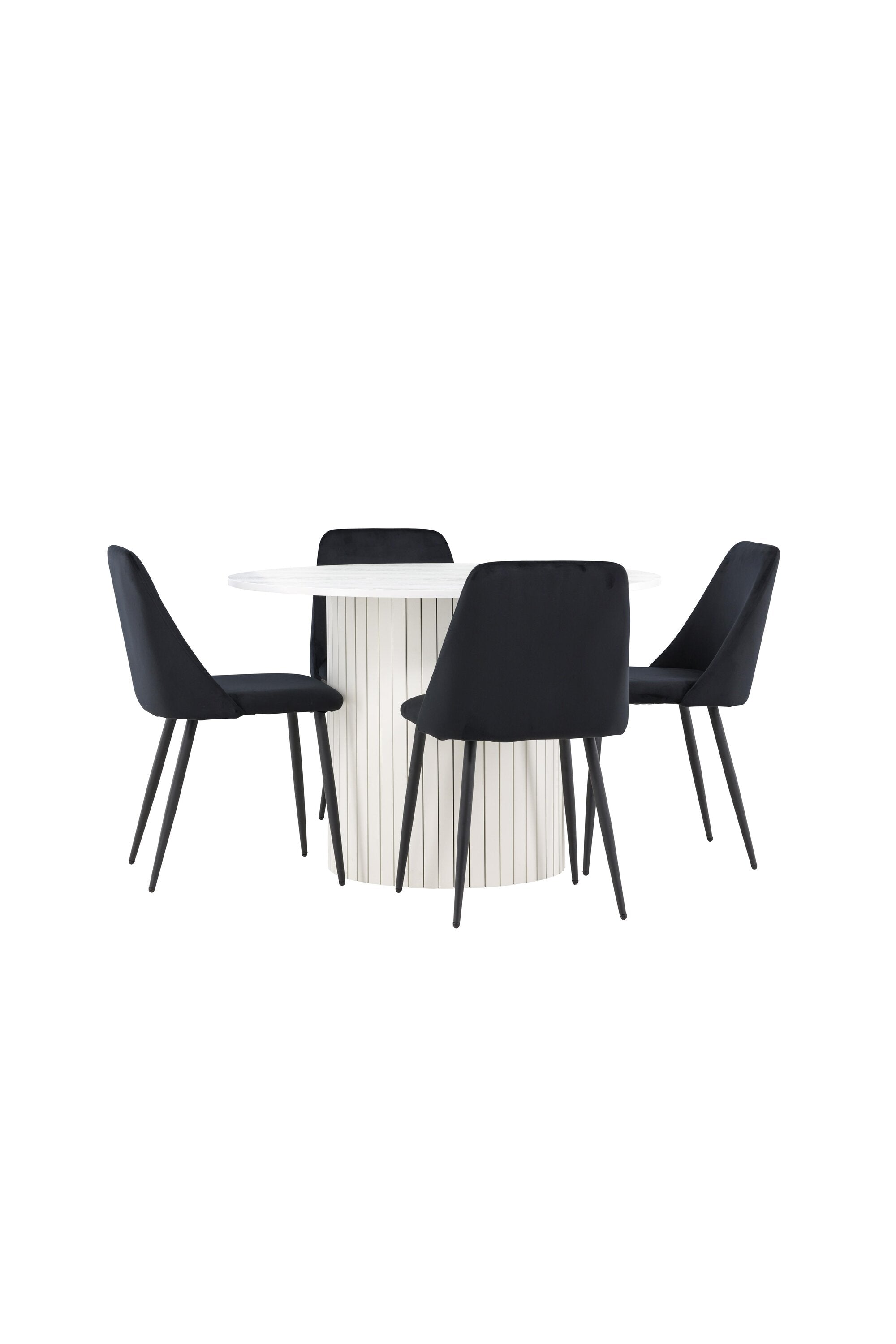 Härön Esstisch mit Night Stühlen in präsentiert im Onlineshop von KAQTU Design AG. Bartischset ist von Venture Home