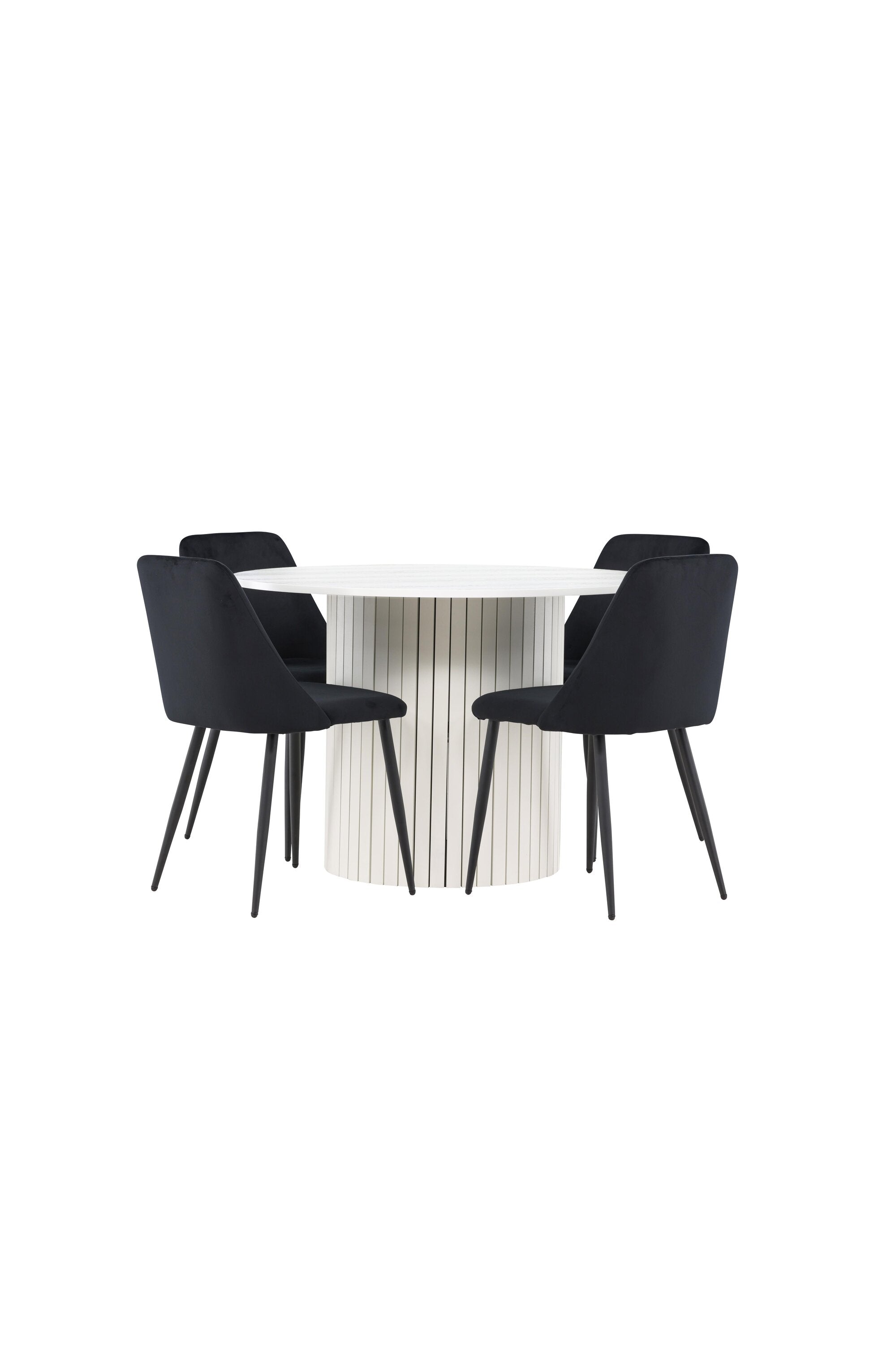 Härön Esstisch mit Night Stühlen in präsentiert im Onlineshop von KAQTU Design AG. Bartischset ist von Venture Home