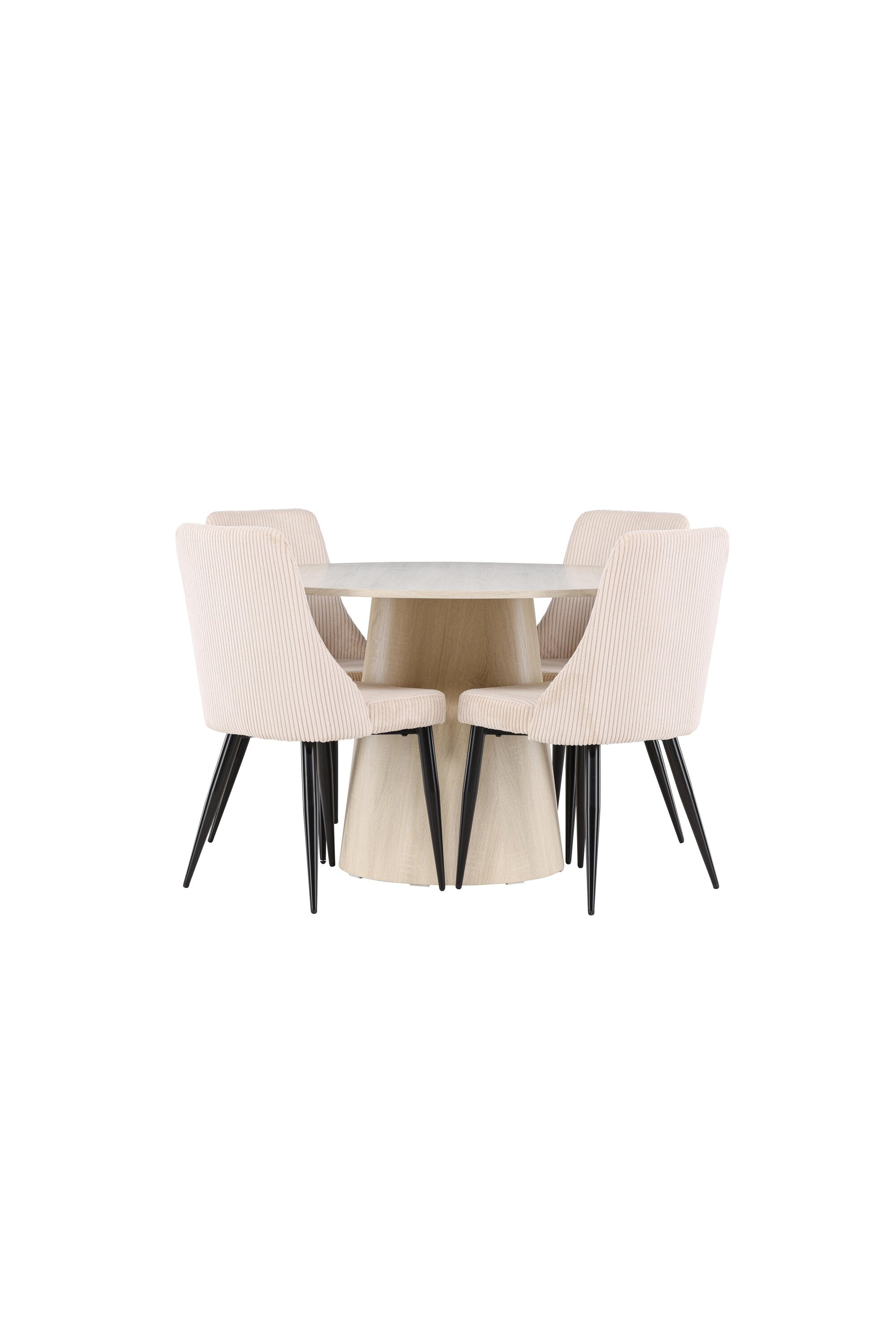 Lanzo Esstisch mit Leone Stühlen in präsentiert im Onlineshop von KAQTU Design AG. Bartischset ist von Venture Home