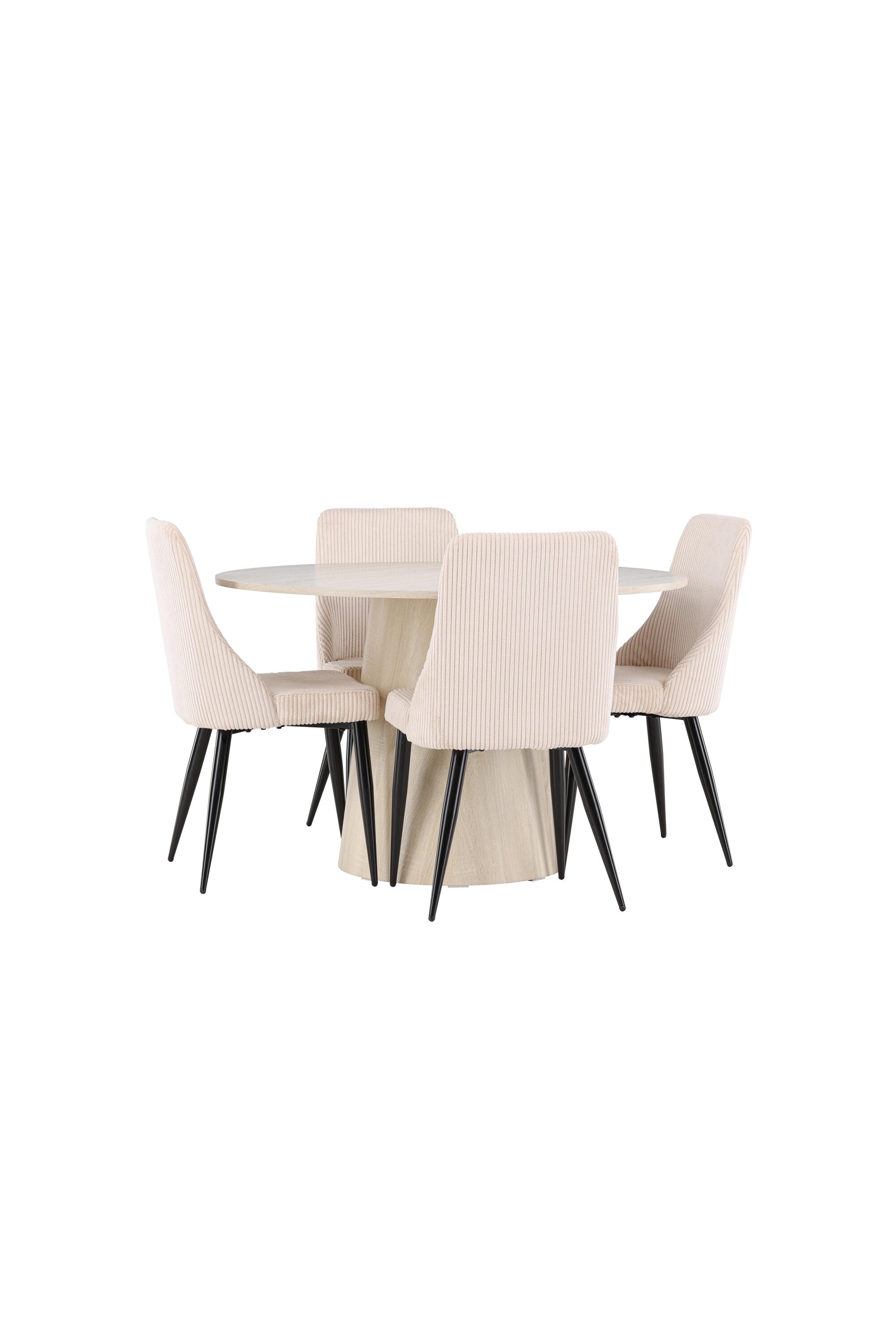 Lanzo Esstisch mit Leone Stühlen in präsentiert im Onlineshop von KAQTU Design AG. Bartischset ist von Venture Home