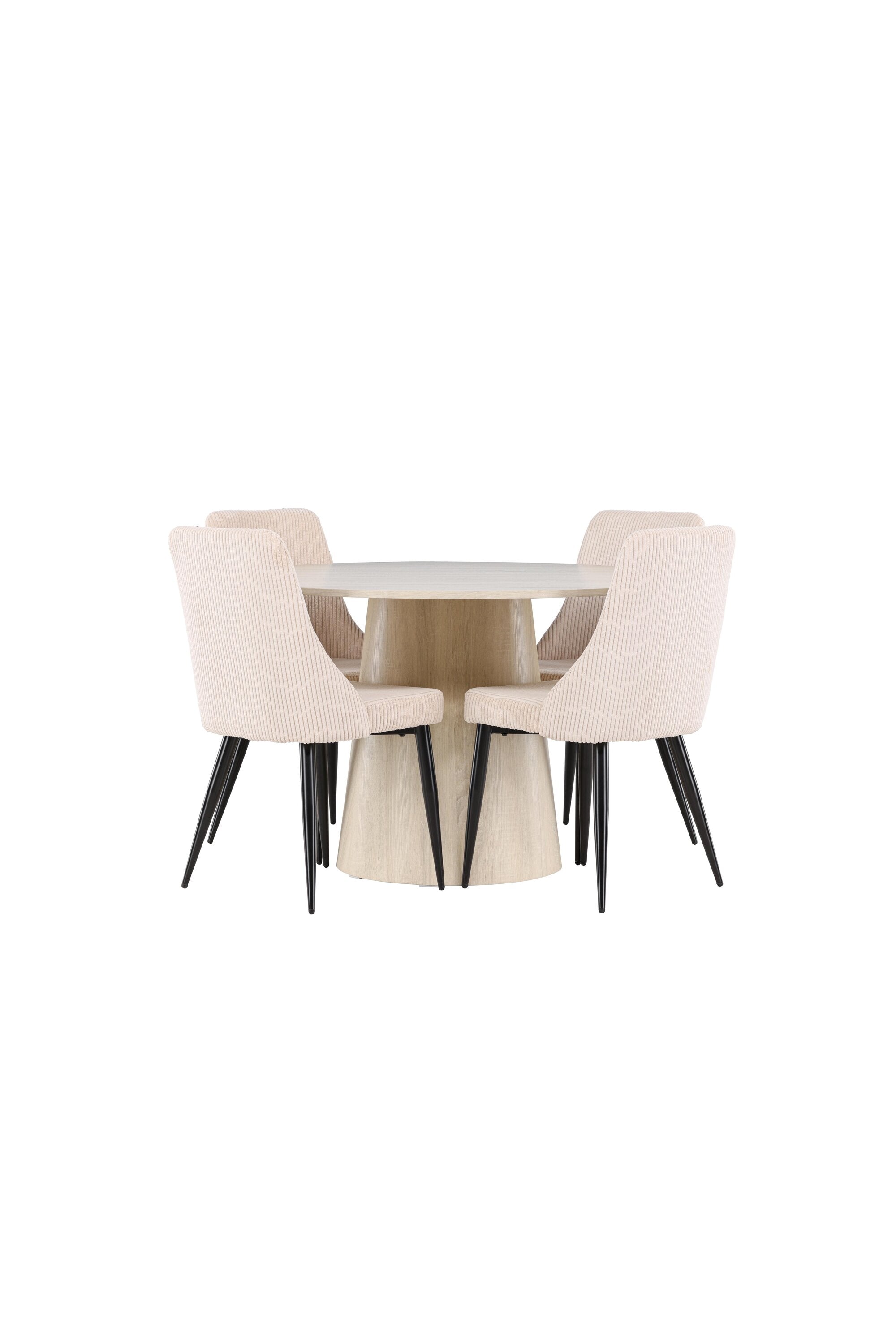 Lanzo Esstisch mit Leone Stühlen in präsentiert im Onlineshop von KAQTU Design AG. Bartischset ist von Venture Home