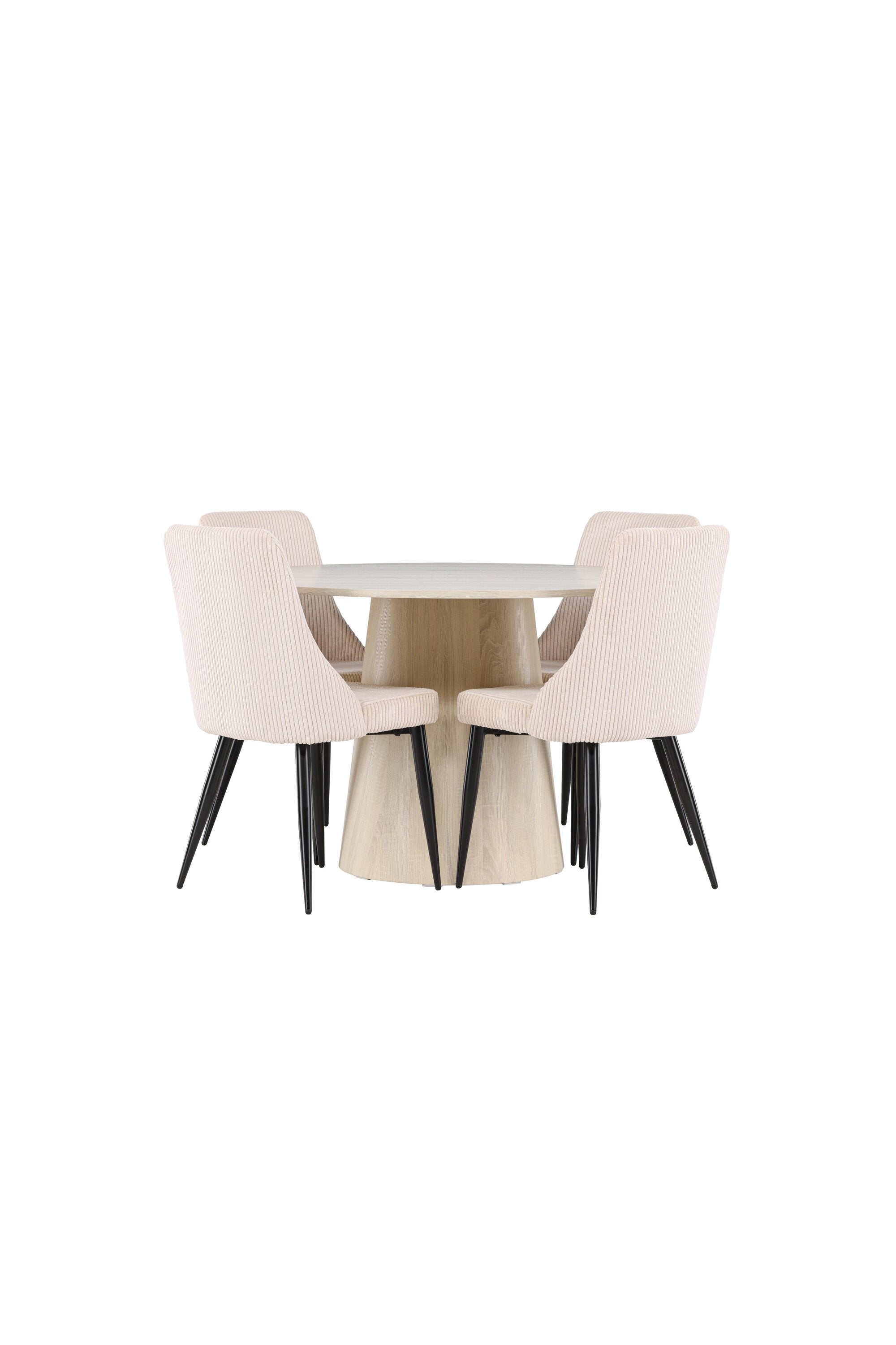 Lanzo Esstisch mit Leone Stühlen in präsentiert im Onlineshop von KAQTU Design AG. Bartischset ist von Venture Home