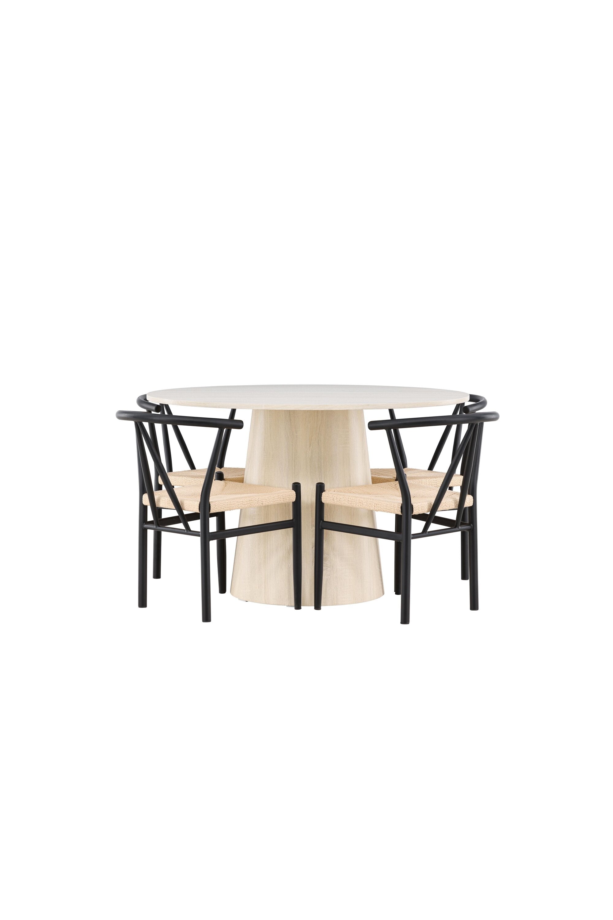 Lanzo Esszimmertisch mit Alfons Stühlen in präsentiert im Onlineshop von KAQTU Design AG. Bartischset ist von Venture Home