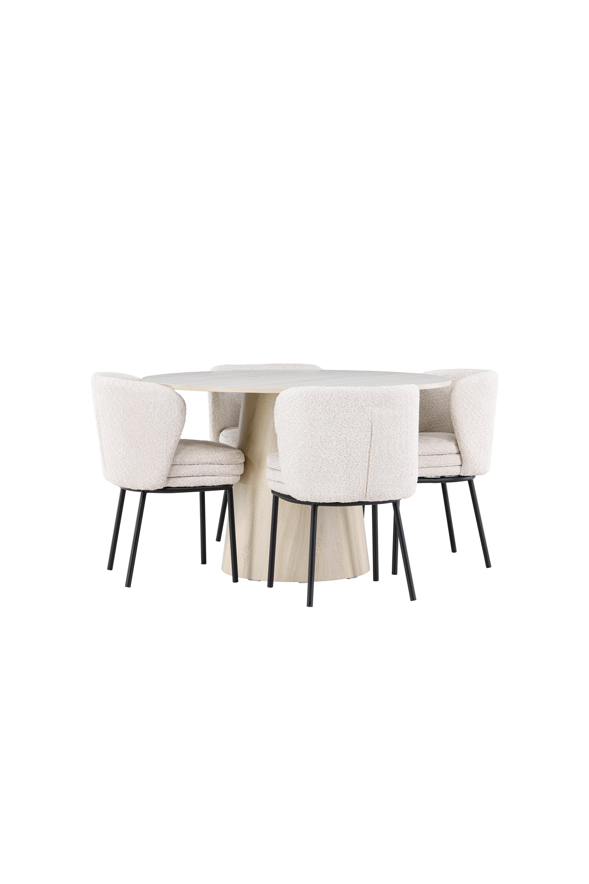 Lanzo Esstisch mit Agnes Stühlen in präsentiert im Onlineshop von KAQTU Design AG. Bartischset ist von Venture Home