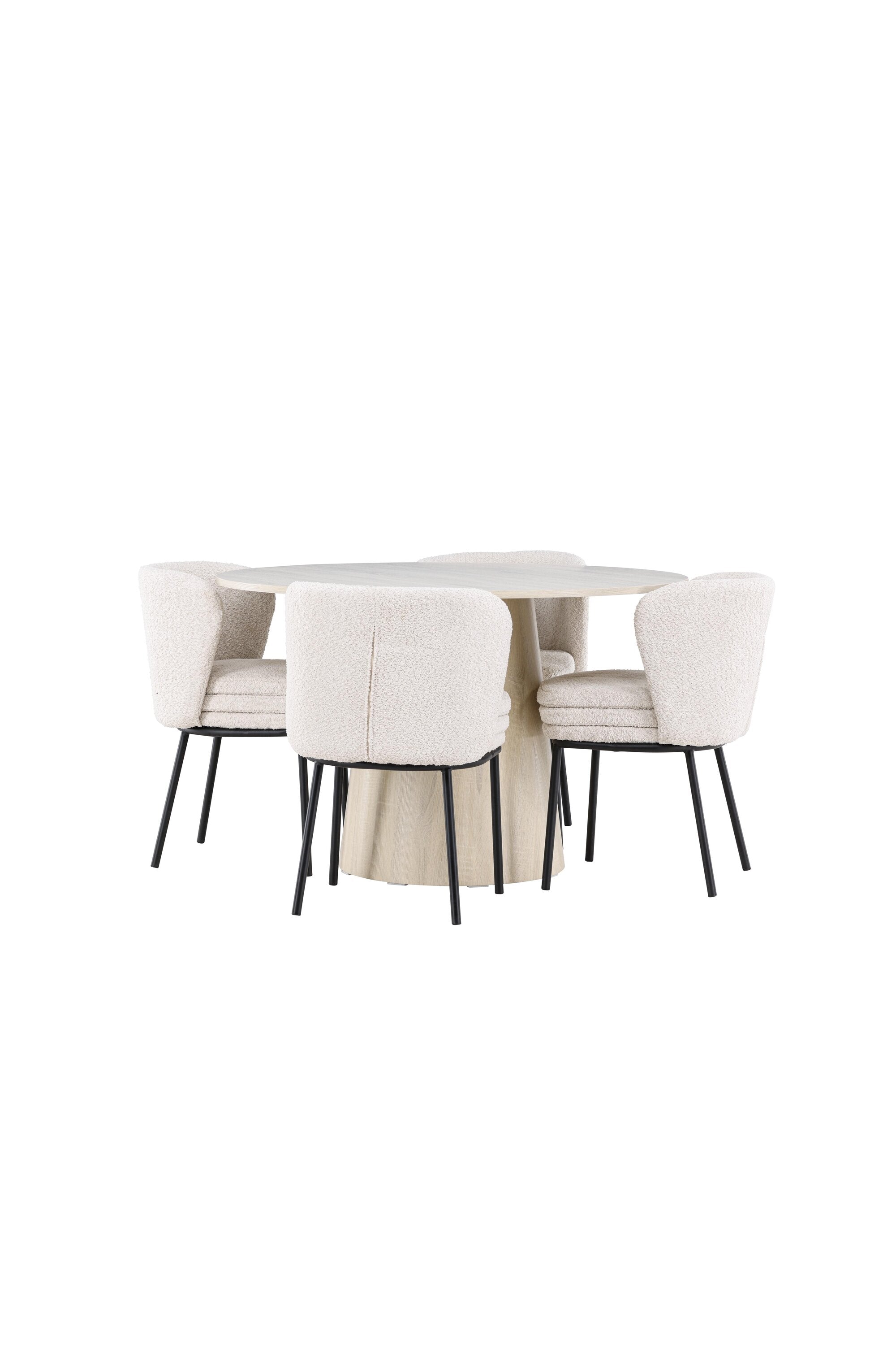 Lanzo Esstisch mit Agnes Stühlen in präsentiert im Onlineshop von KAQTU Design AG. Bartischset ist von Venture Home
