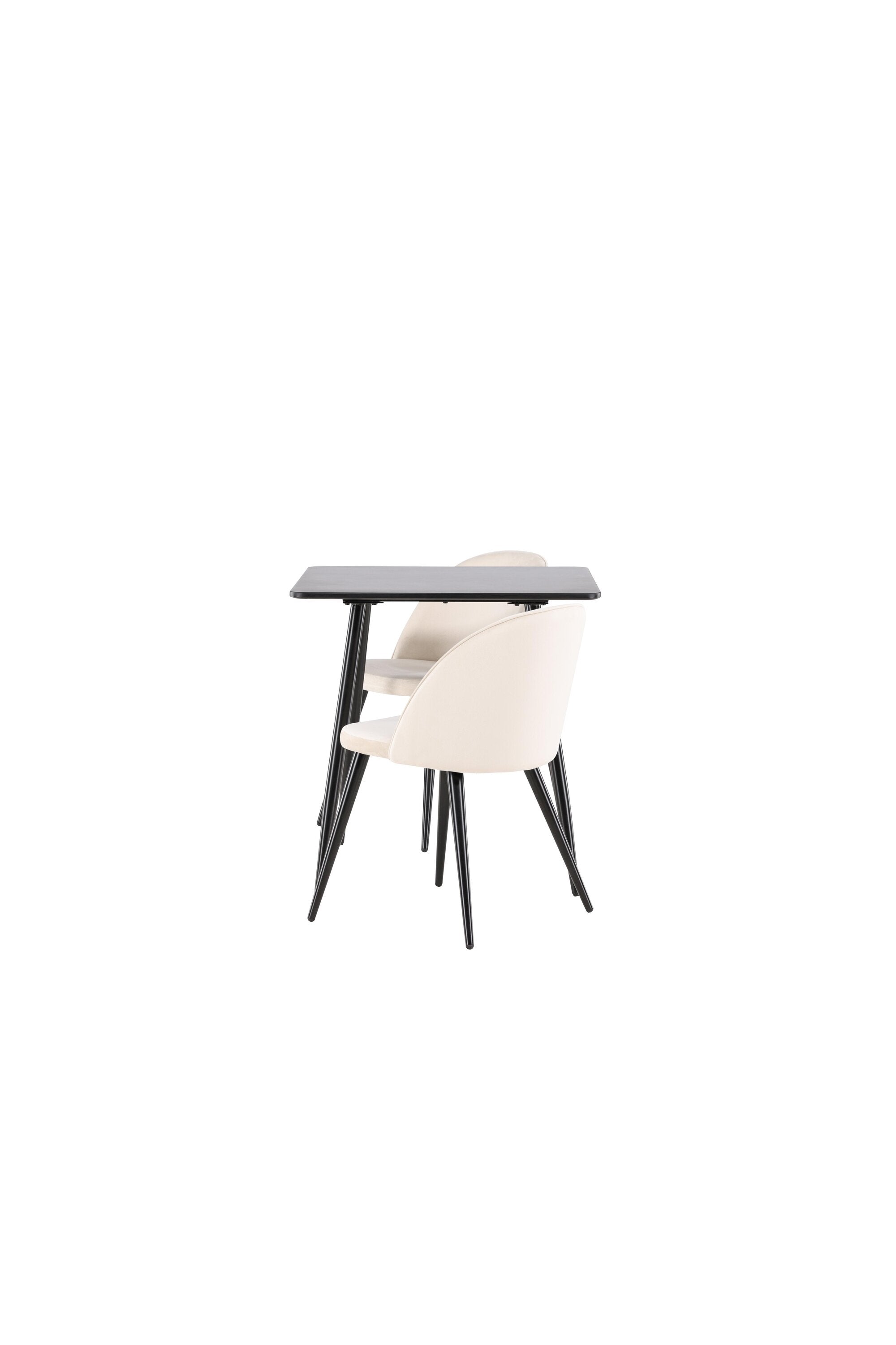 Polar Esstisch mit Velvet Stühlen in präsentiert im Onlineshop von KAQTU Design AG. Esszimmerset ist von Venture Home