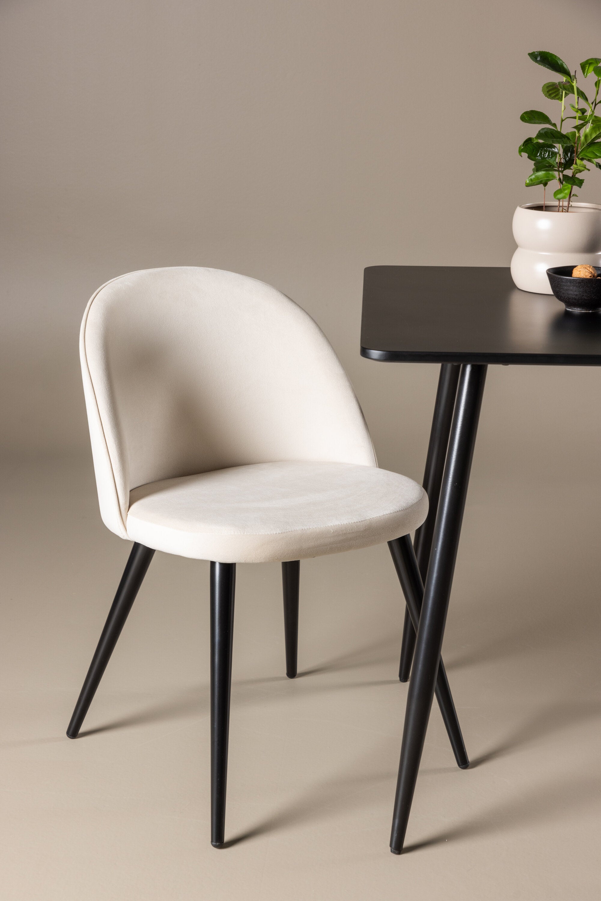 Polar Esstisch mit Velvet Stühlen in präsentiert im Onlineshop von KAQTU Design AG. Esszimmerset ist von Venture Home